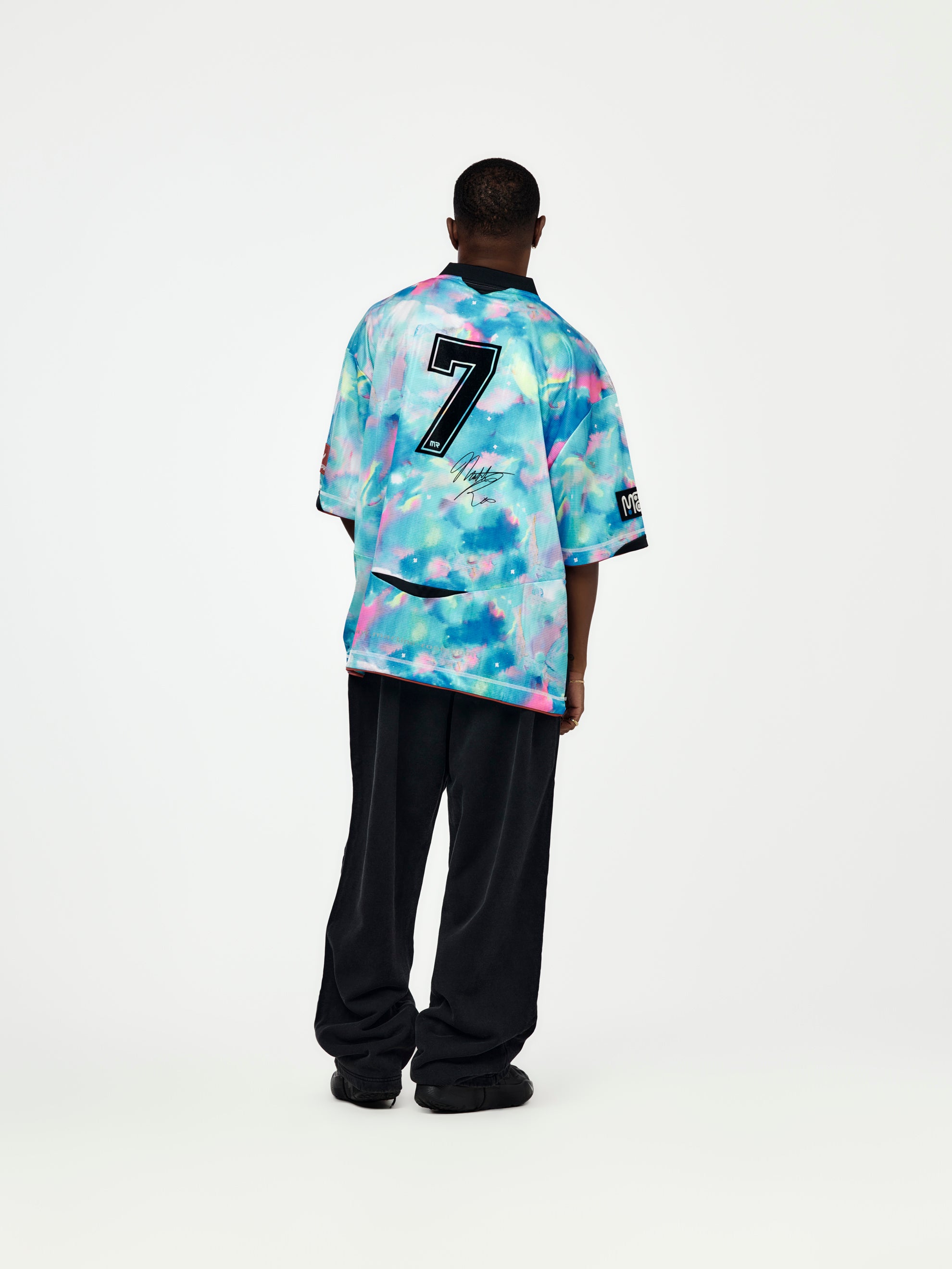 Martin Rose football 「BE:FIRST SOTA着用」 Martine Rose Printed Football Top (Blue) - UNION LOS ANGELES