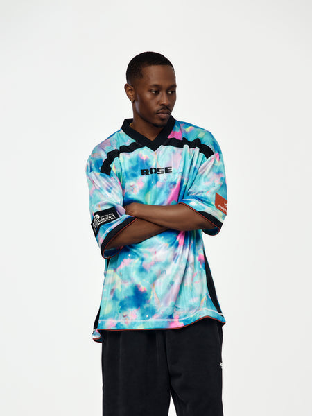 Martine Rose Printed Football Top (Blue) - UNION LOS ANGELES