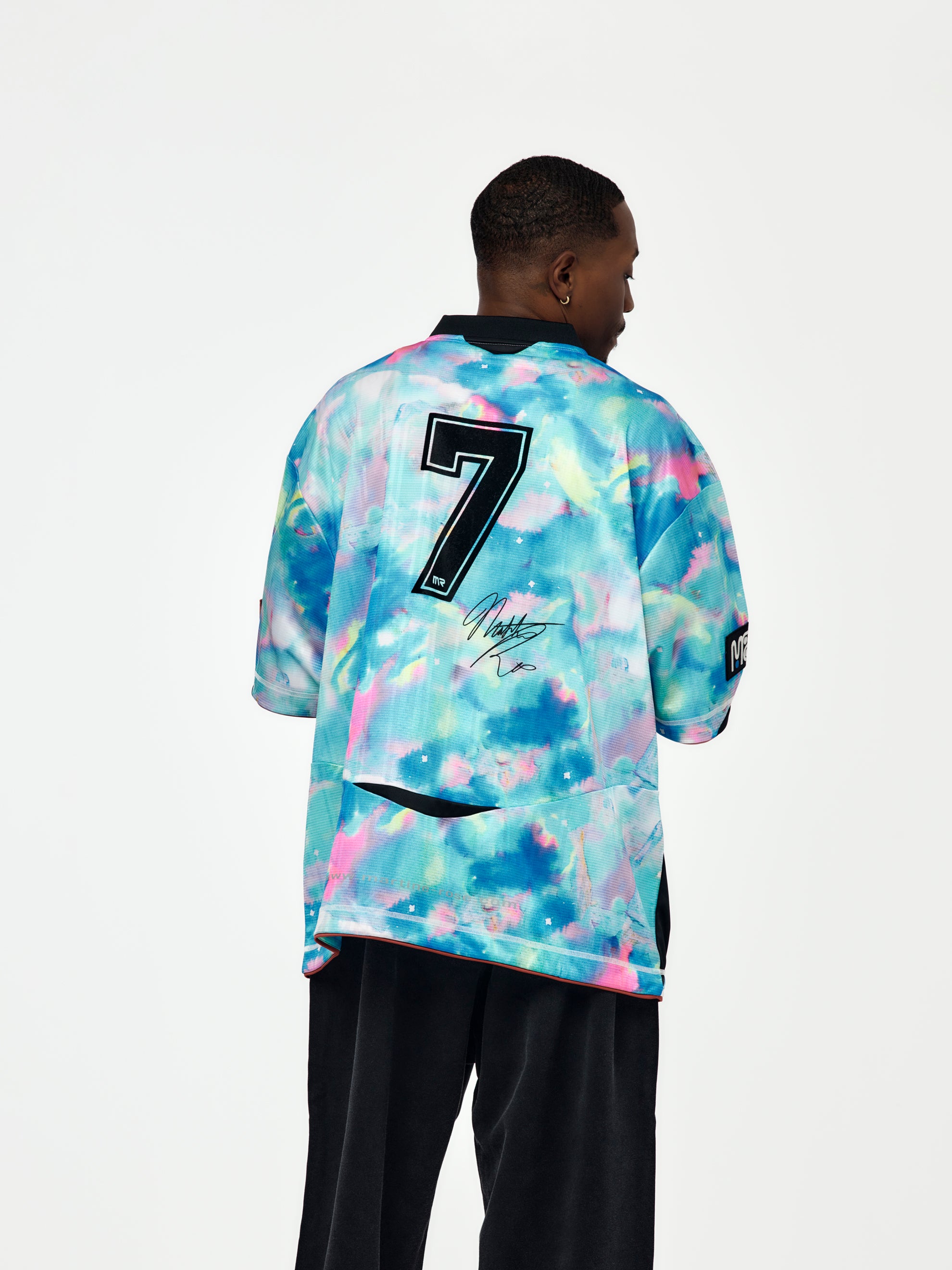 Martine Rose Printed Football Top (Blue) - UNION LOS ANGELES