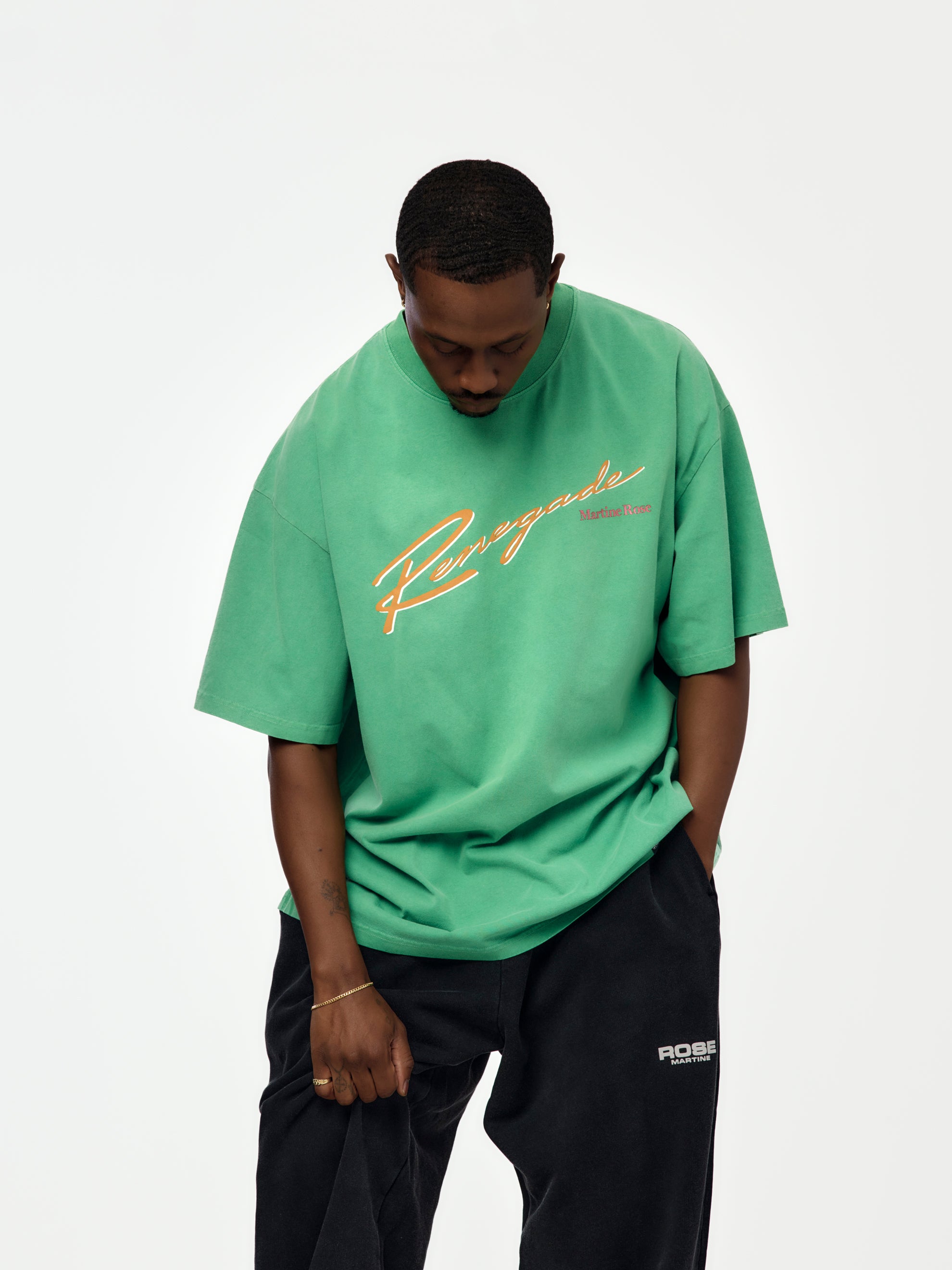 Martine Rose Oversized S/S T-Shirt (Green) - UNION LOS ANGELES