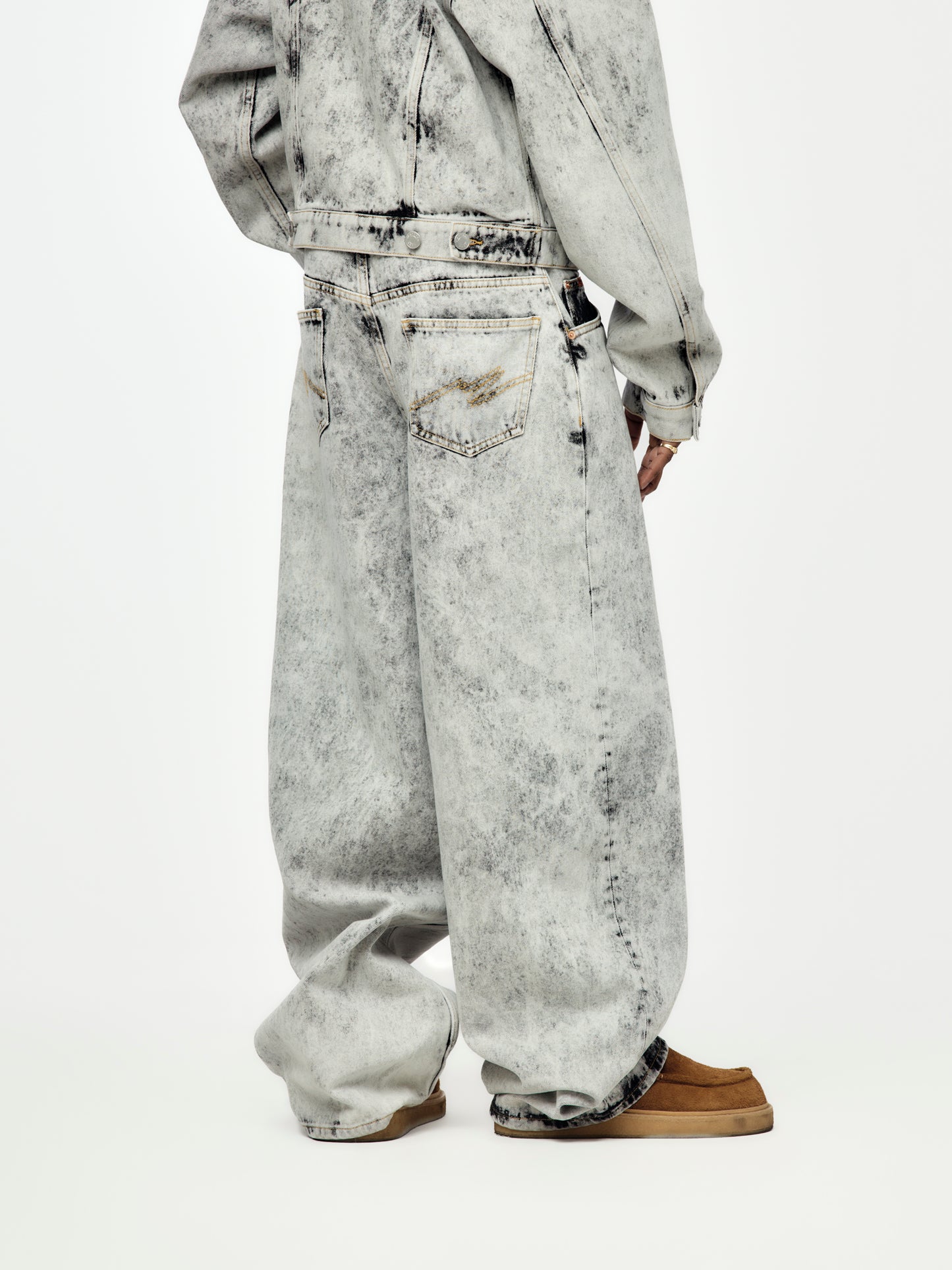 Zip Hem Jean (Grey)