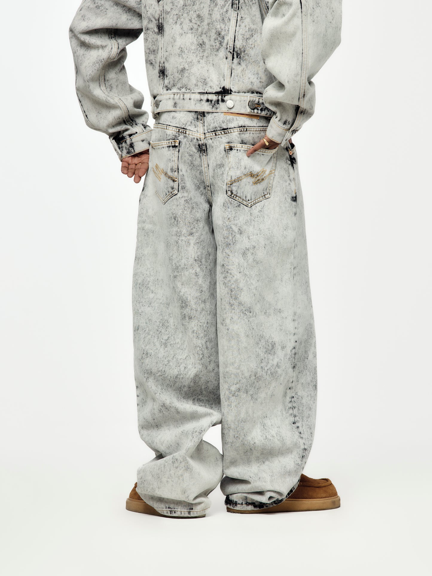 Zip Hem Jean (Grey)