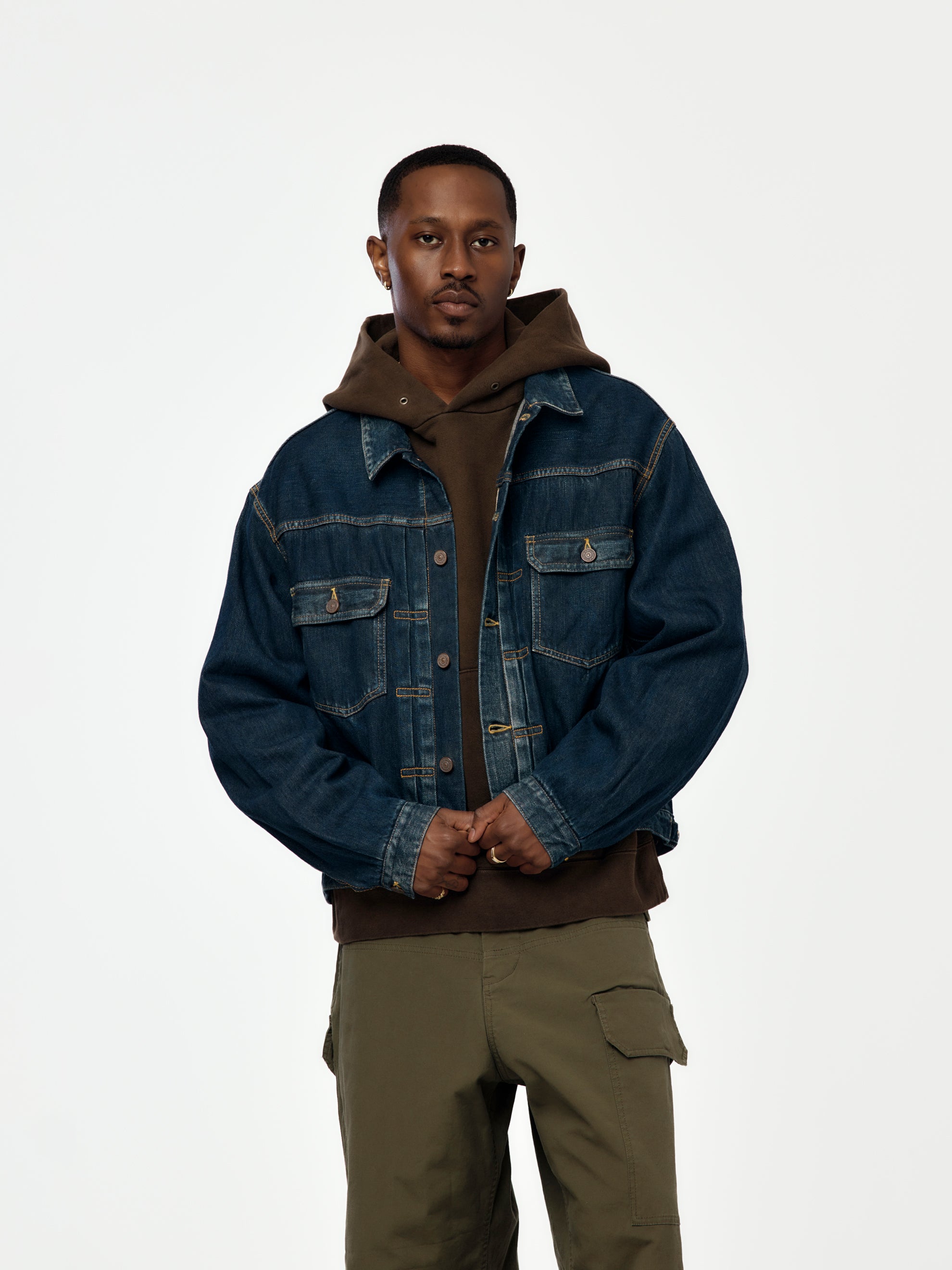 Visvim SS 101X JACKET DMGD (Mud Olive Drab) - UNION LOS ANGELES