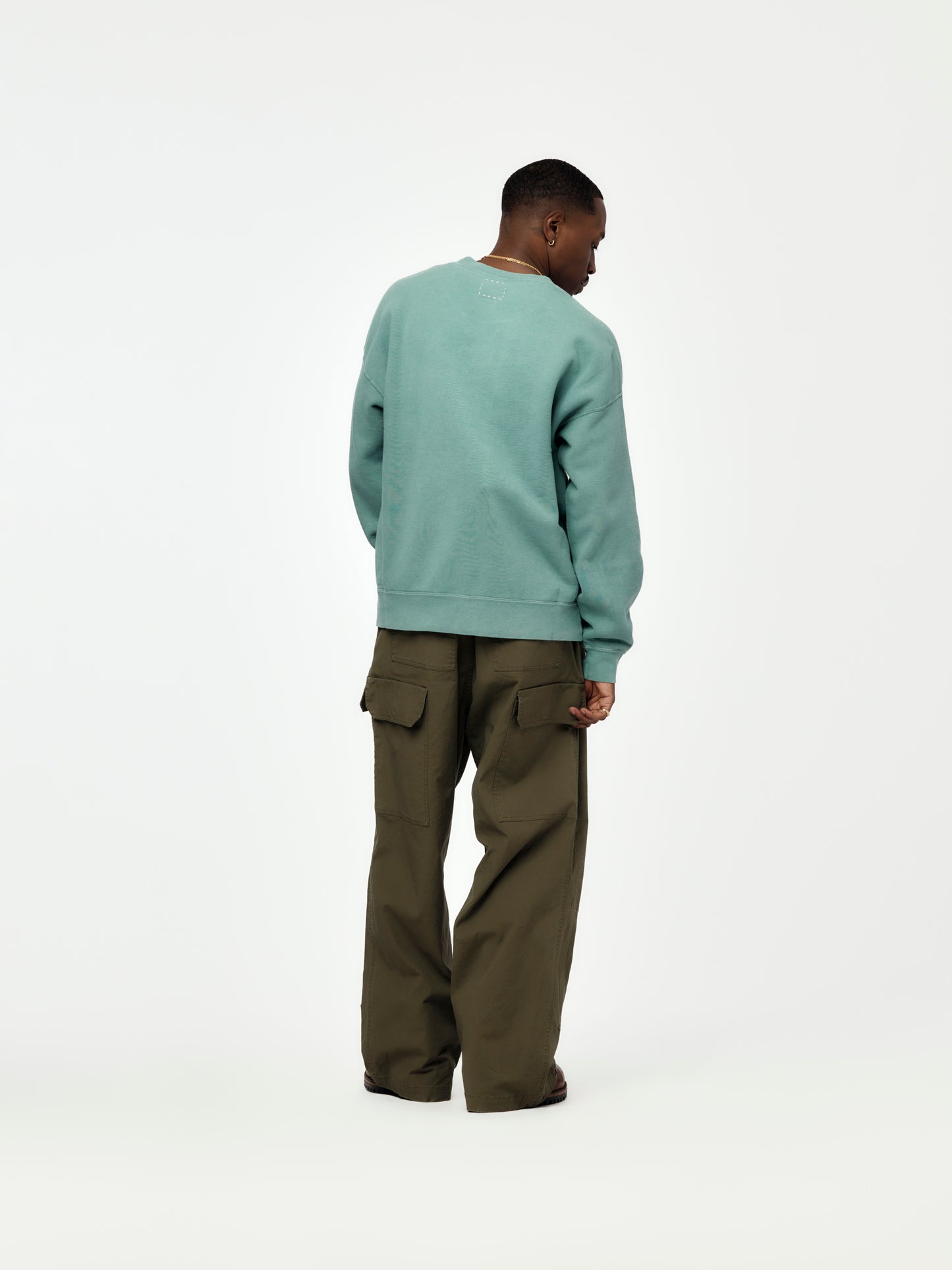 JUMBO SB SWEAT L/S DMGD (Green)