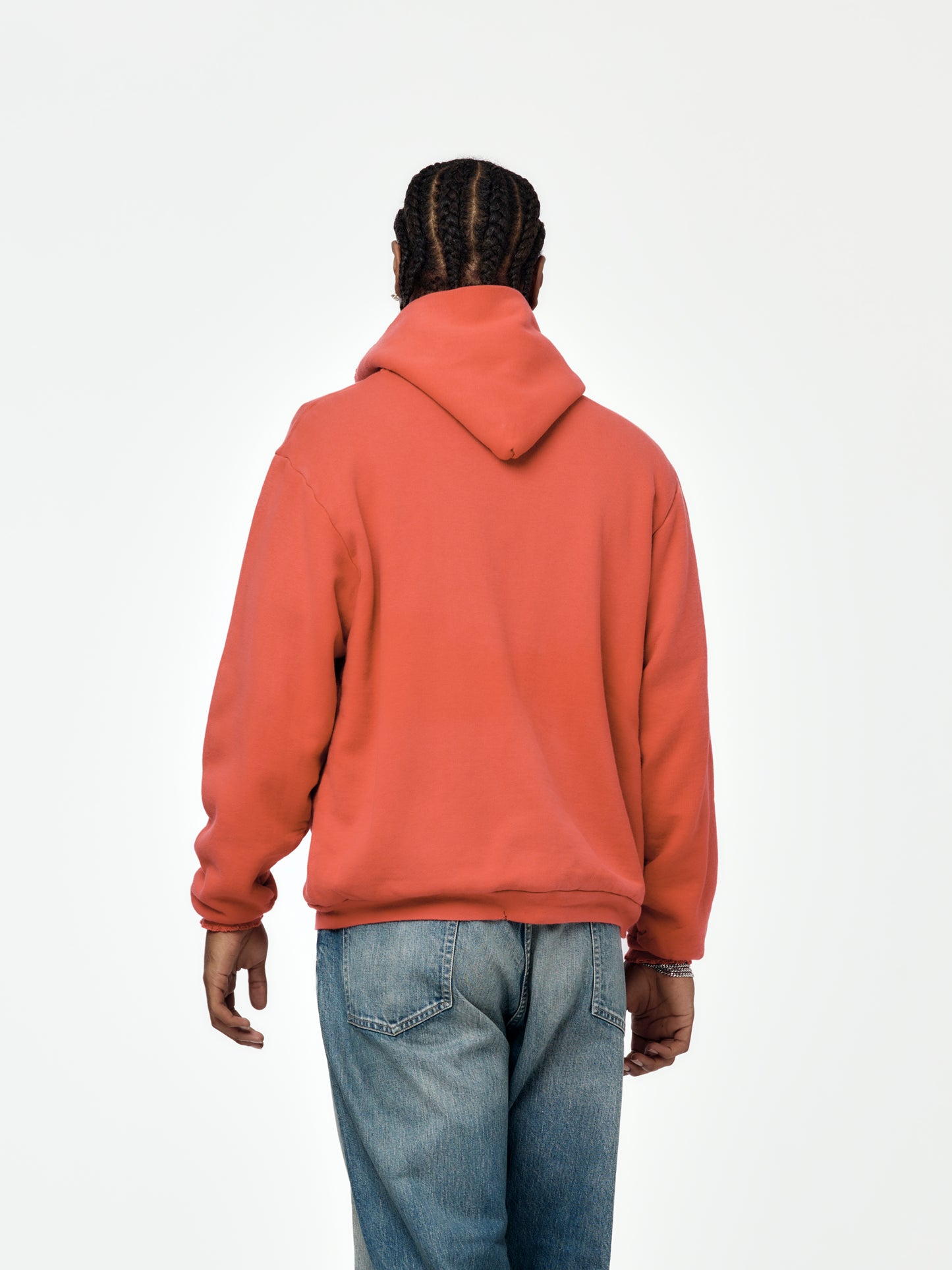 Vintage Zip Sweat Hoodie (Red)