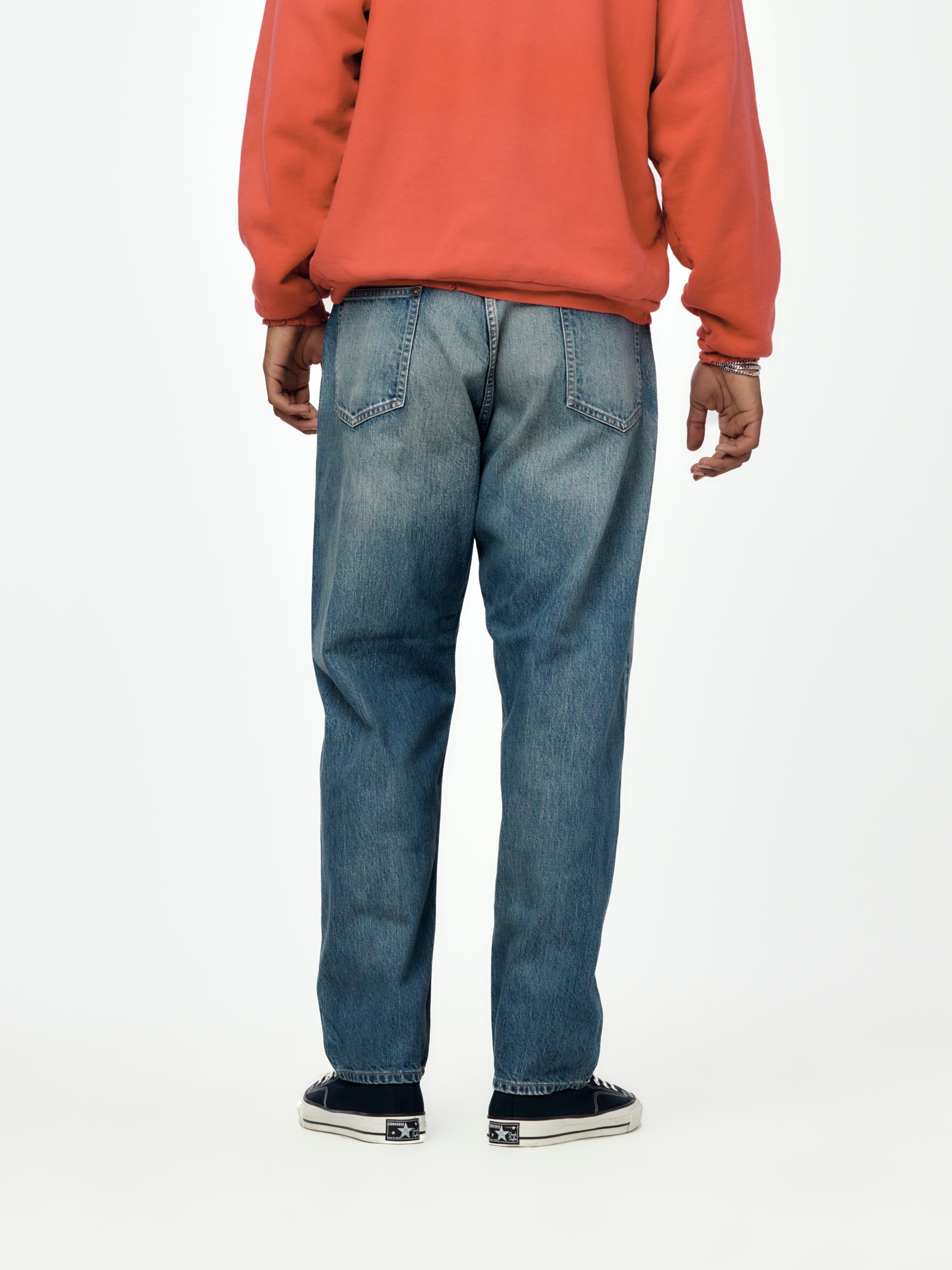 アプレッセ　No.22 Washed Wide Denim Pants A.PRESSE No.22 Washed Wide Denim Pants (Indigo 1) - UNION LOS ANGELES