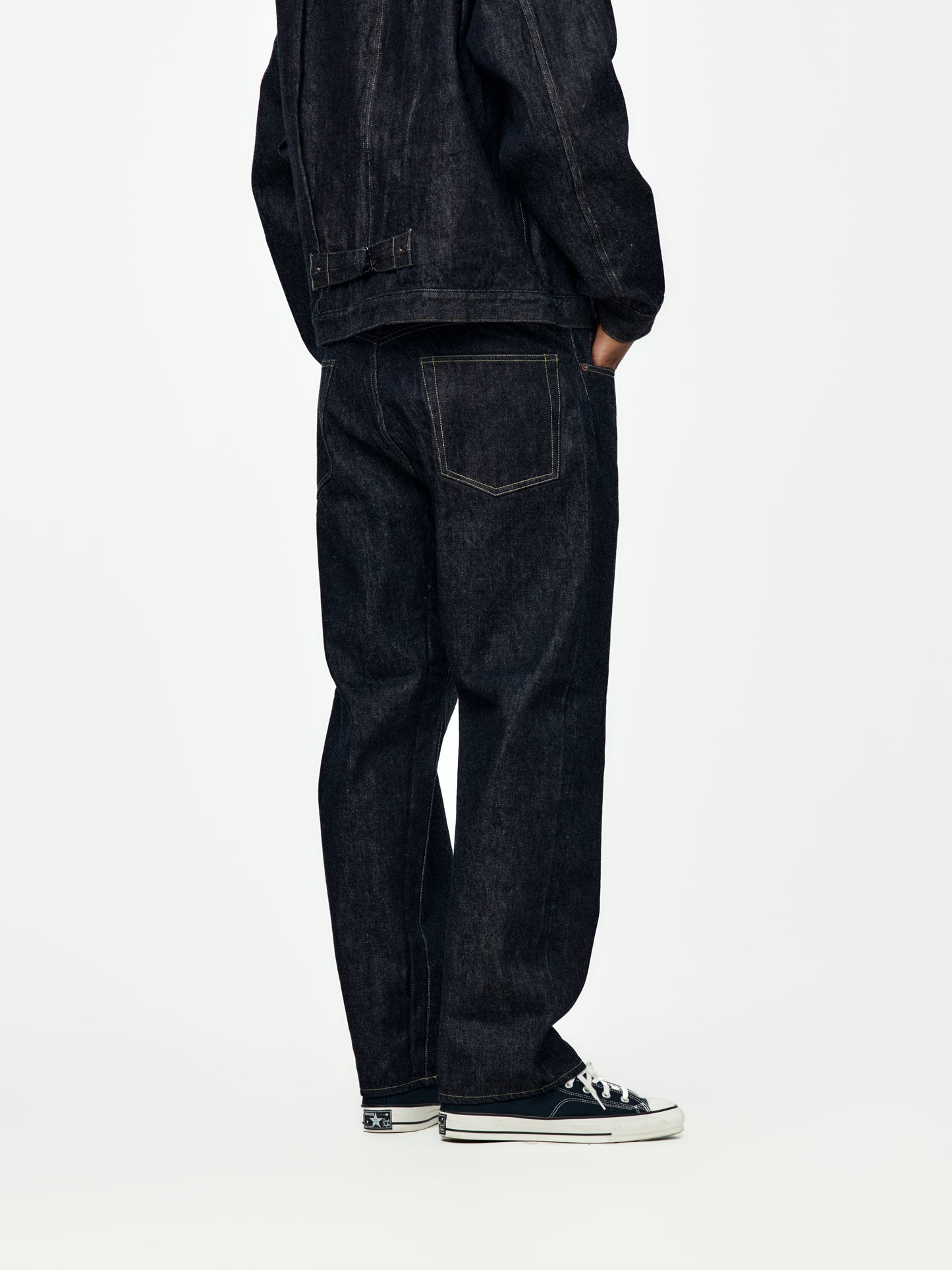 Washed Denim Wide Pants (Indigo) SIS