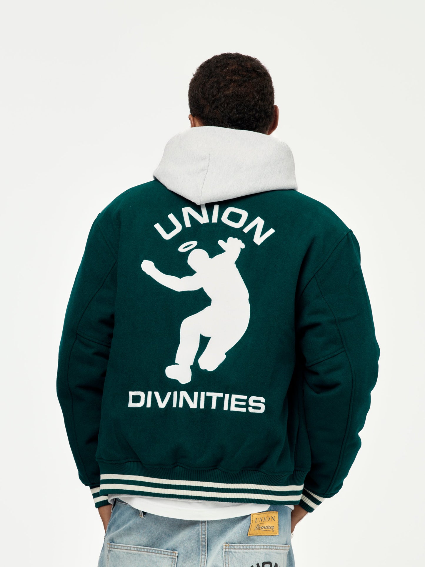 Divinities x Union Varsity Jacket (Dark Green)