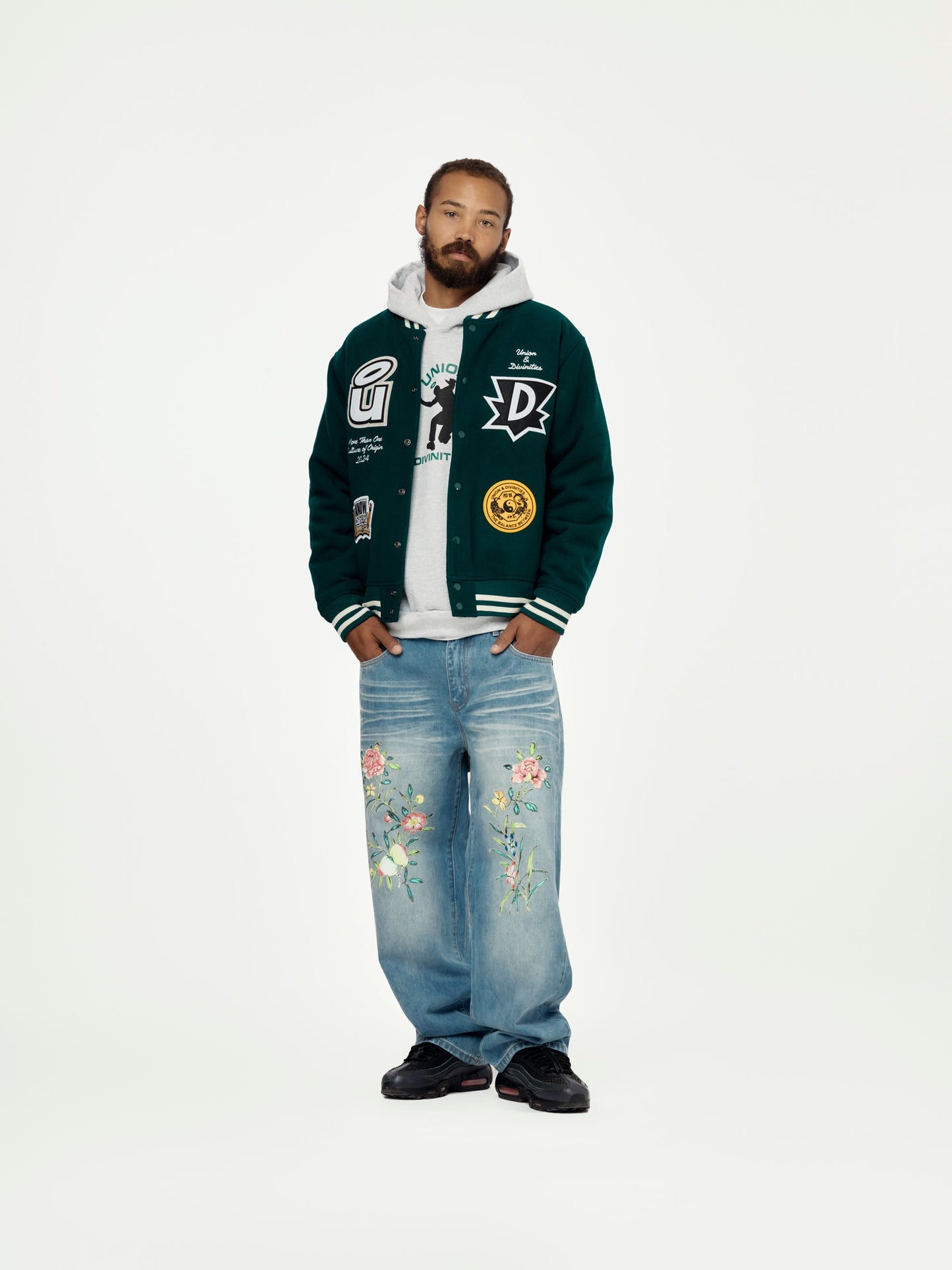 Divinities x Union Varsity Jacket (Dark Green)