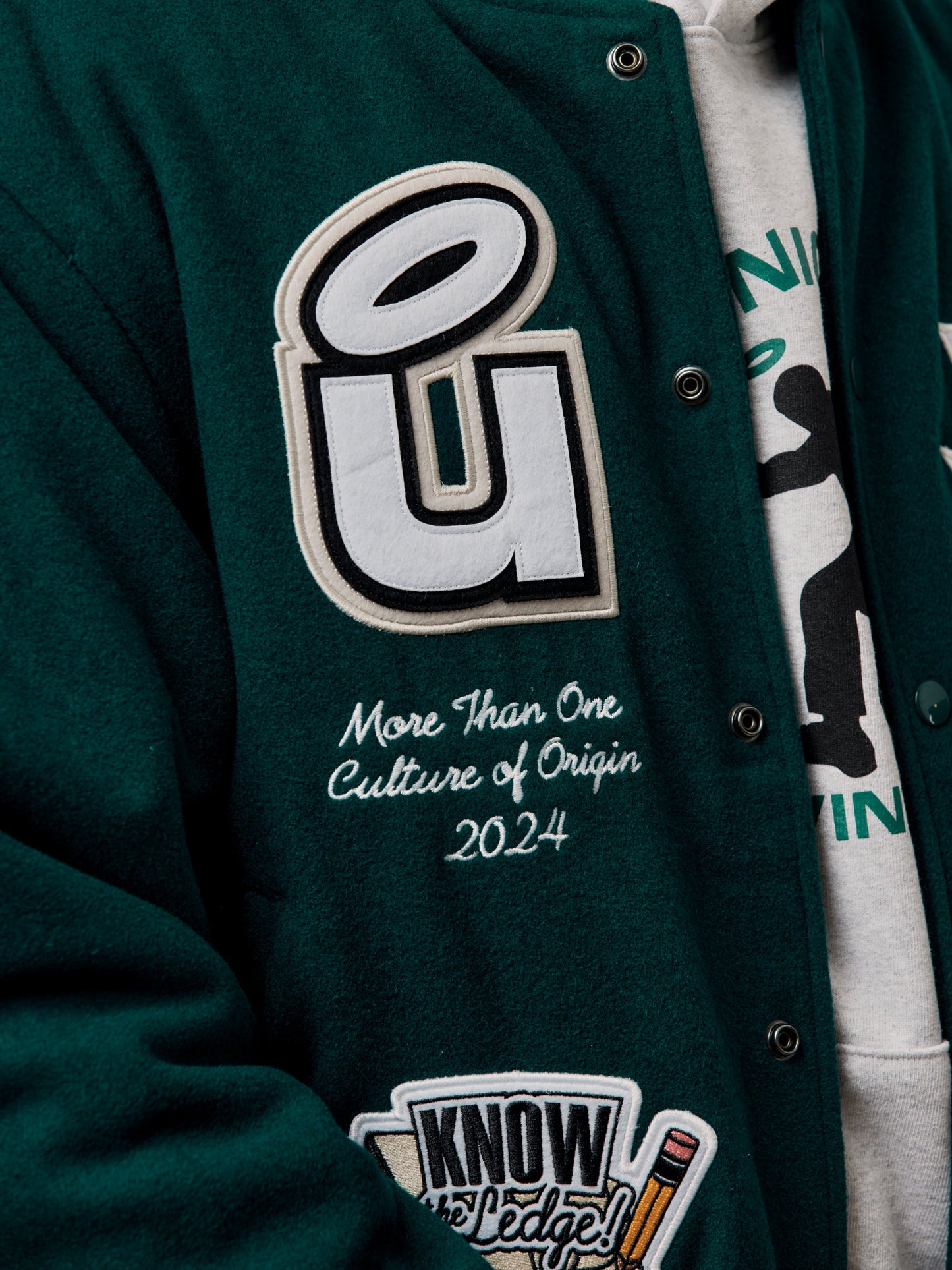 Divinities x Union Varsity Jacket (Dark Green)