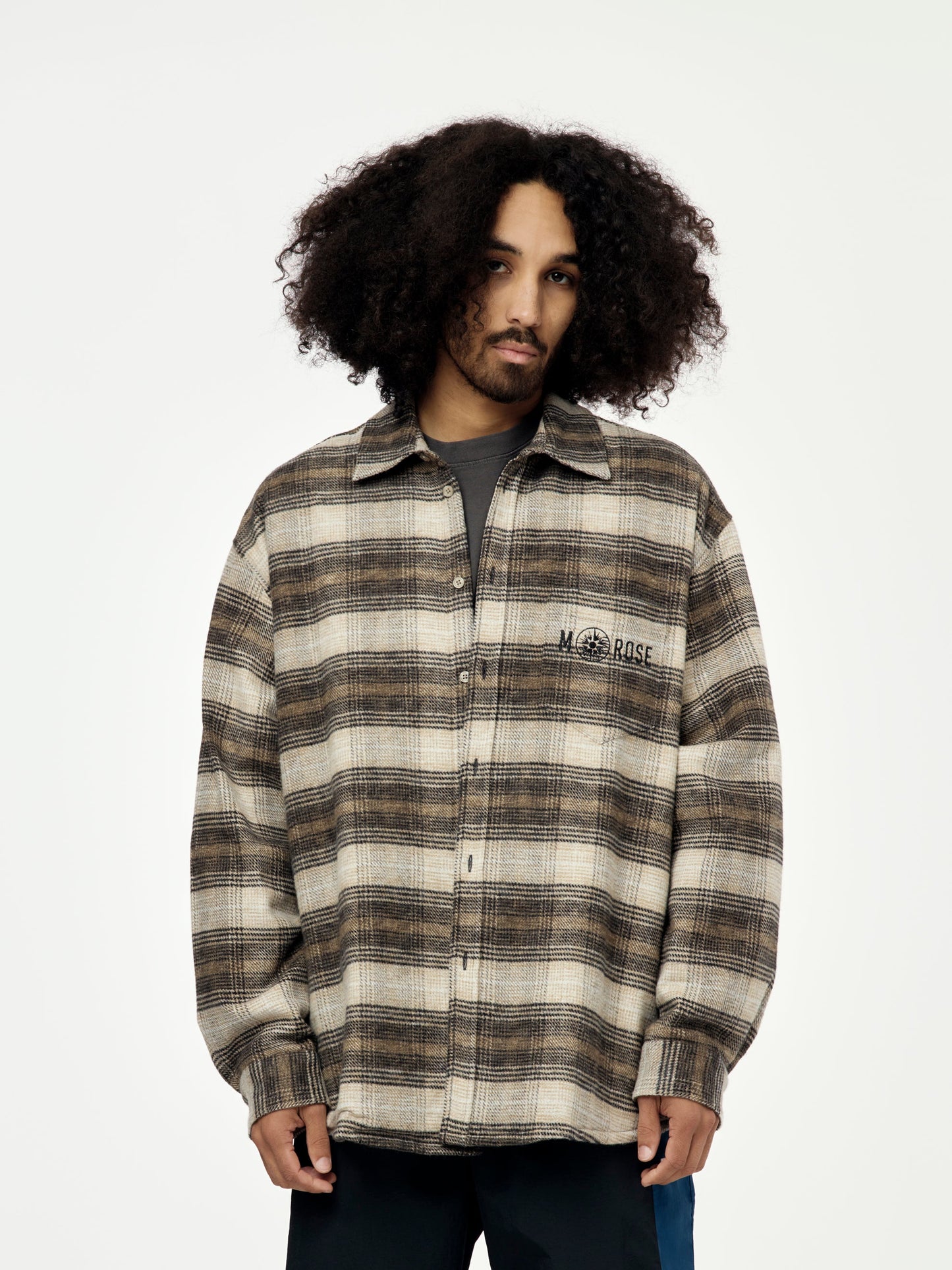 Brown Check L/S Overshirt