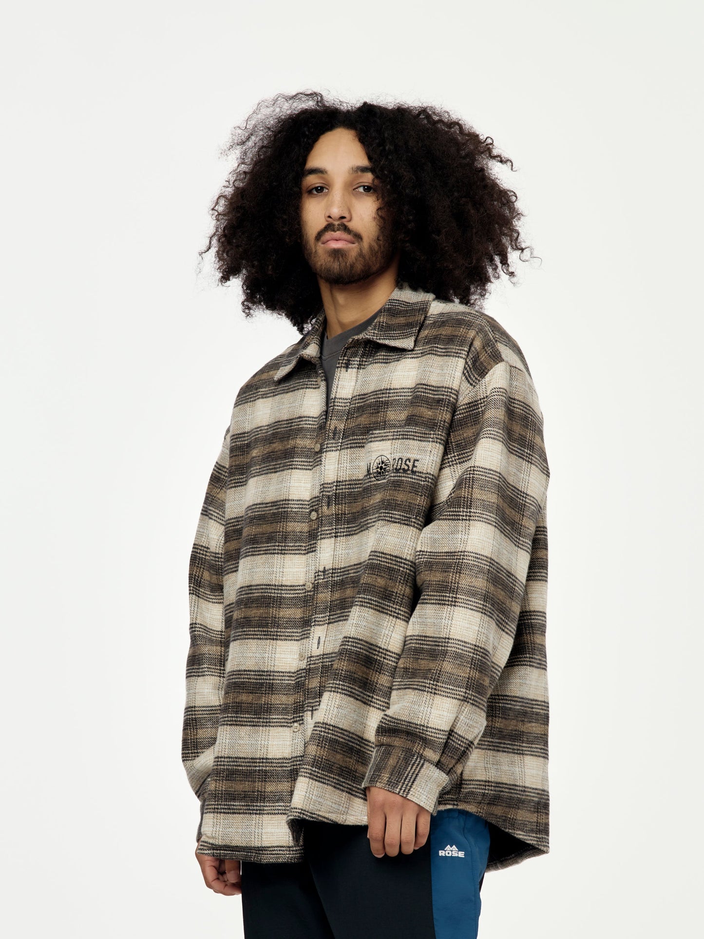 Brown Check L/S Overshirt