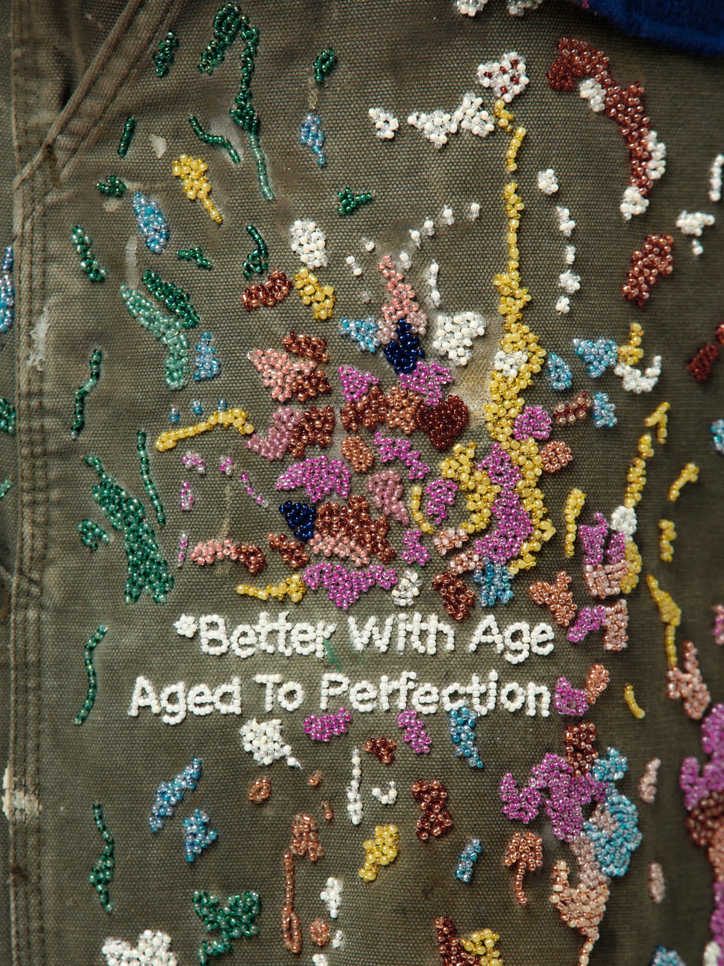 Painter's Hand-Beaded Double-Wide Trouser (Multi)