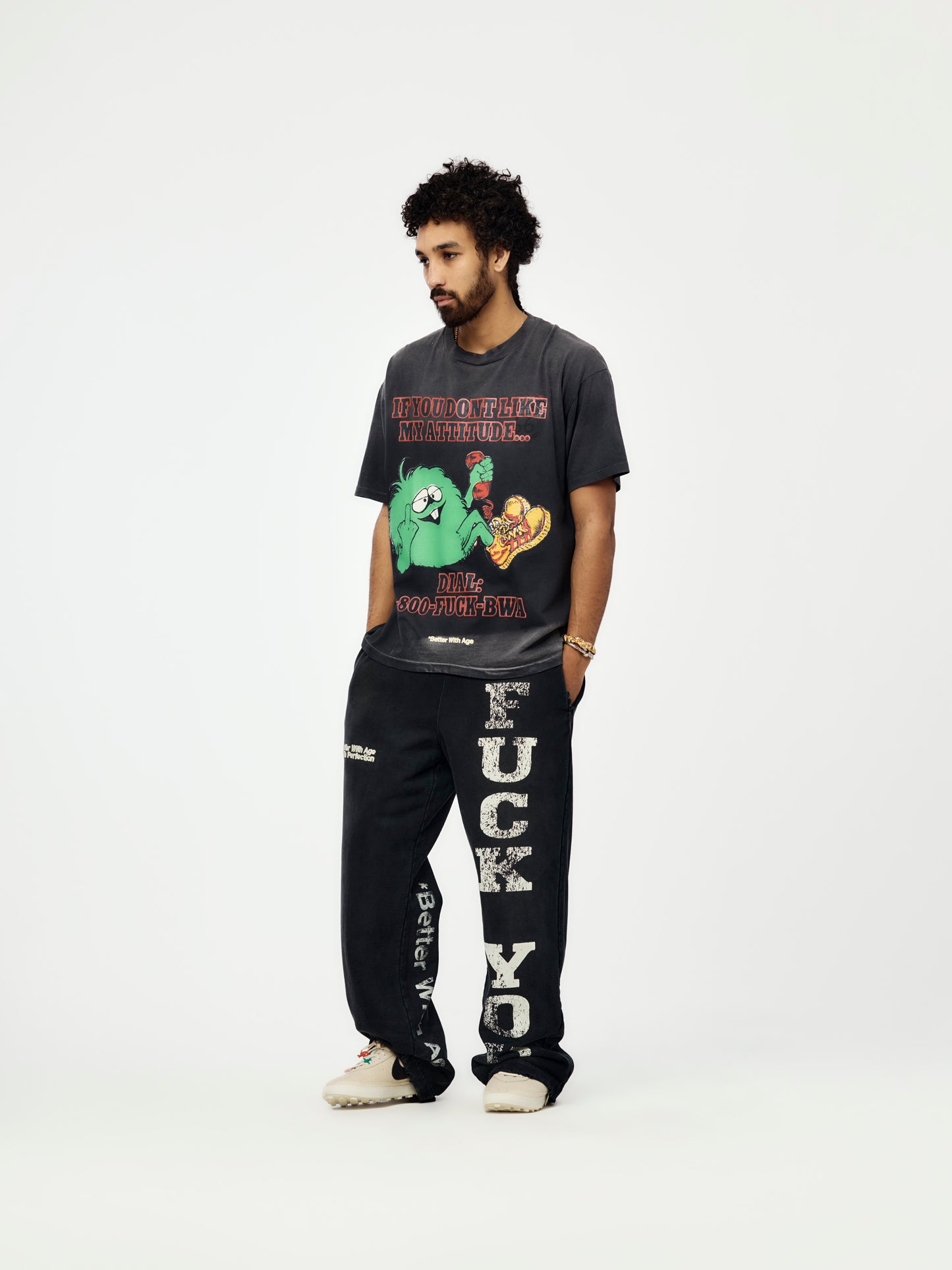 Fuck You Sweatpants (Faded Black)
