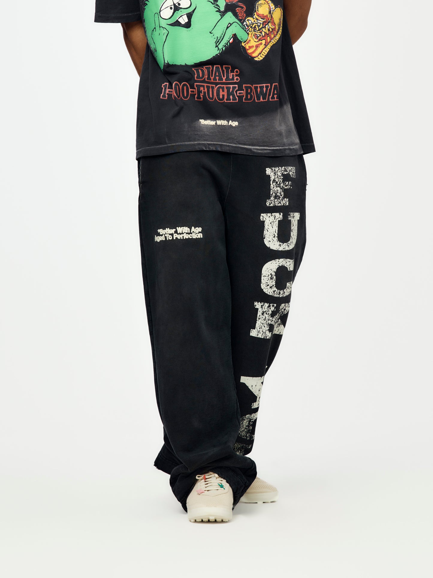 Fuck You Sweatpants (Faded Black)