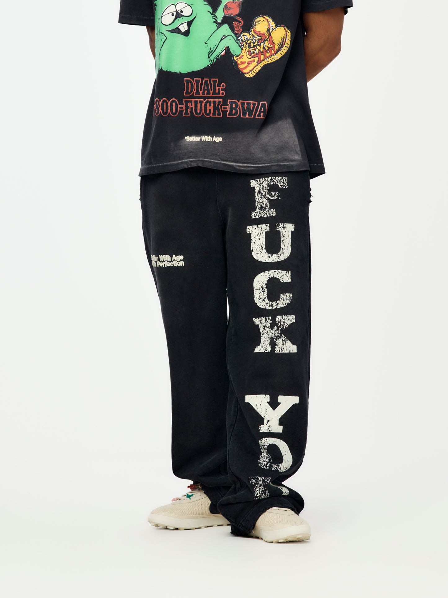 Fuck You Sweatpants (Faded Black)