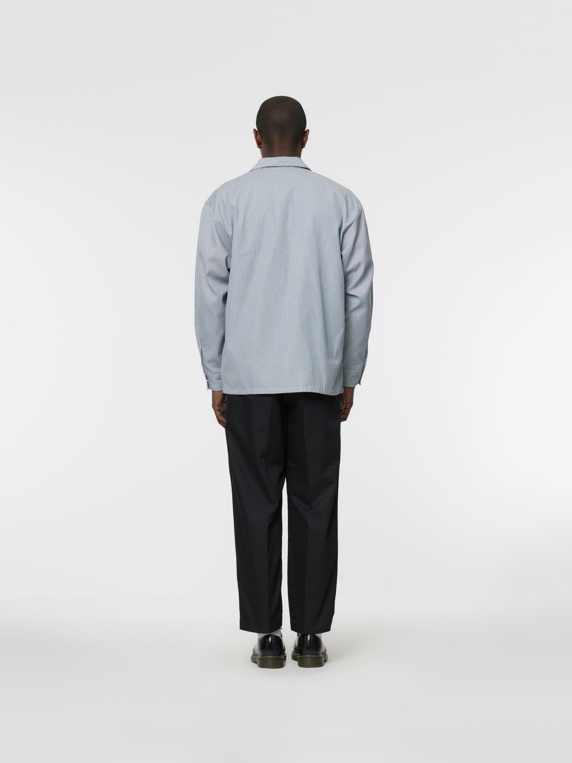 Buy Neighborhood STRIPE WORK SHIRT LS (BLUE) Online at UNION LOS