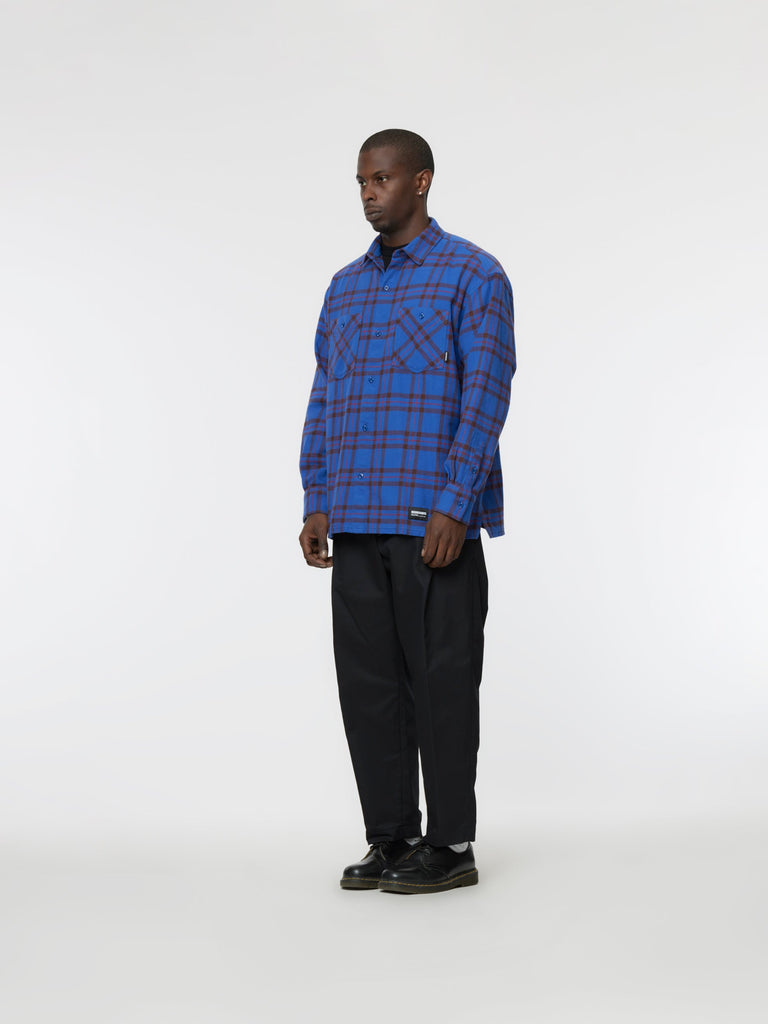 Buy Neighborhood TARTAN CHECK LS SHIRT (BLUE) Online at UNION LOS