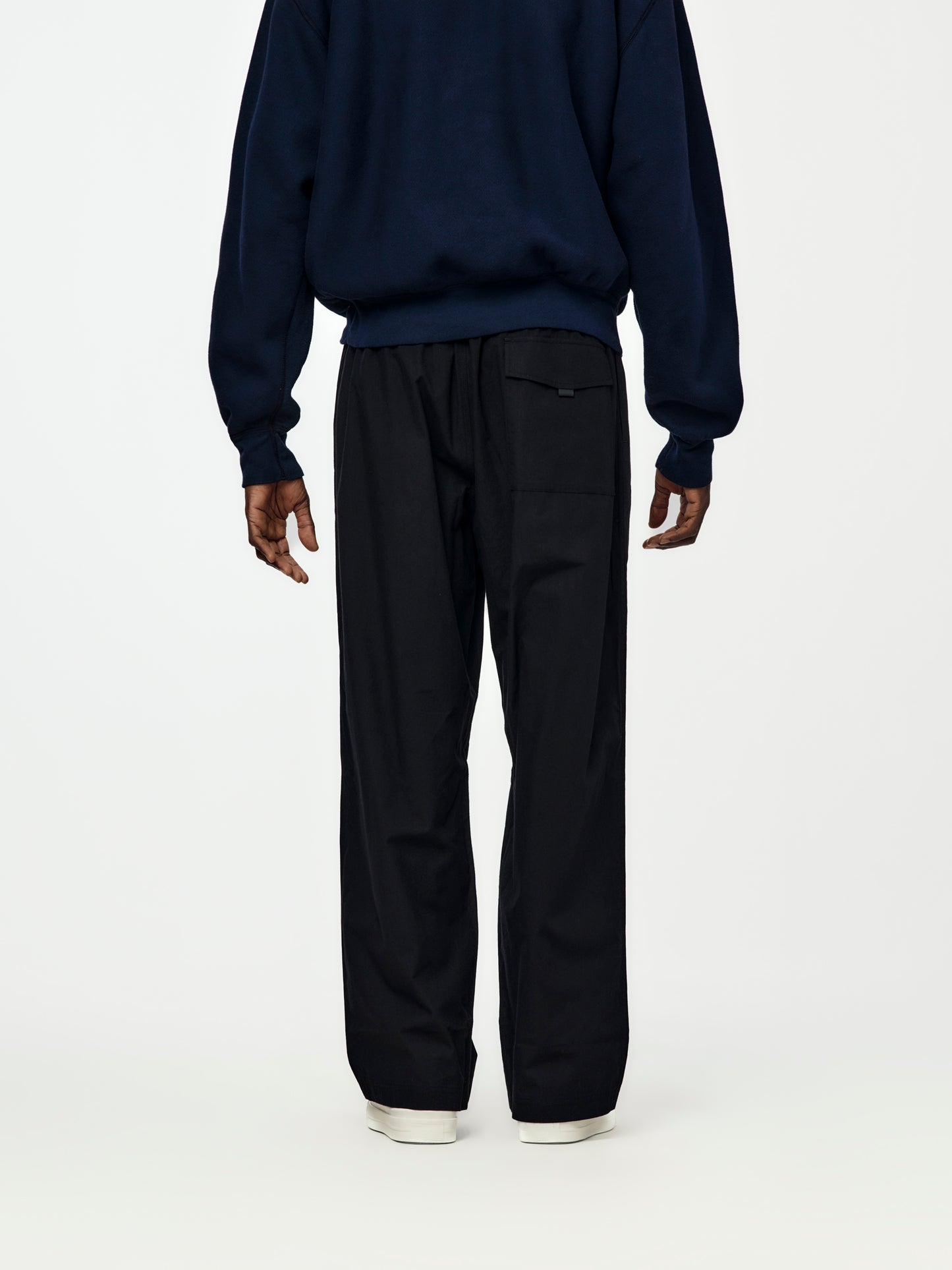 Trow Drawstring Waist Pants (Black)