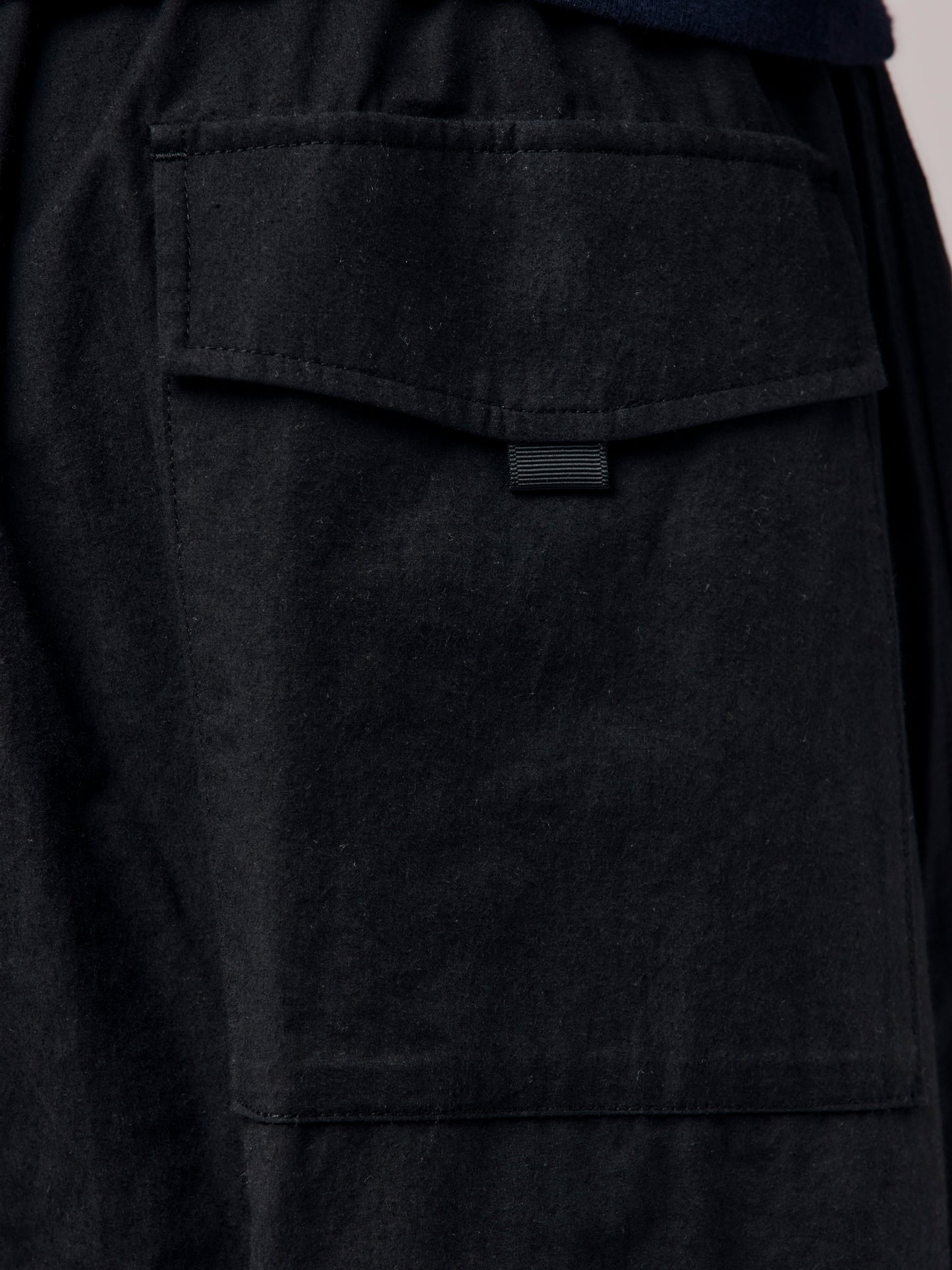 Trow Drawstring Waist Pants (Black)