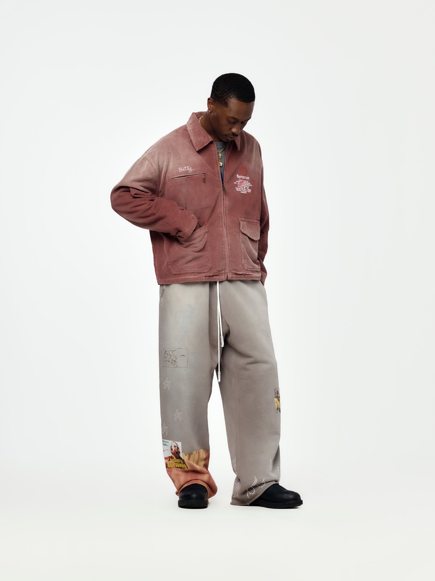 Synanon Cord Work Jacket (Burgundy)