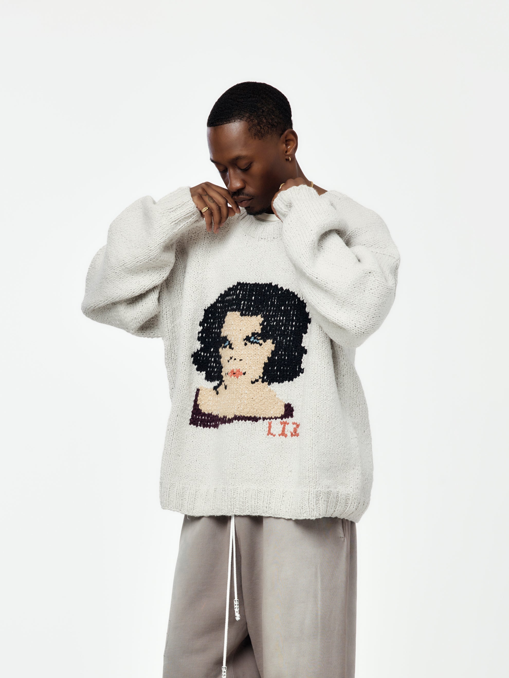 Paly Liz Hand-Knit Sweater (Gray) - UNION LOS ANGELES