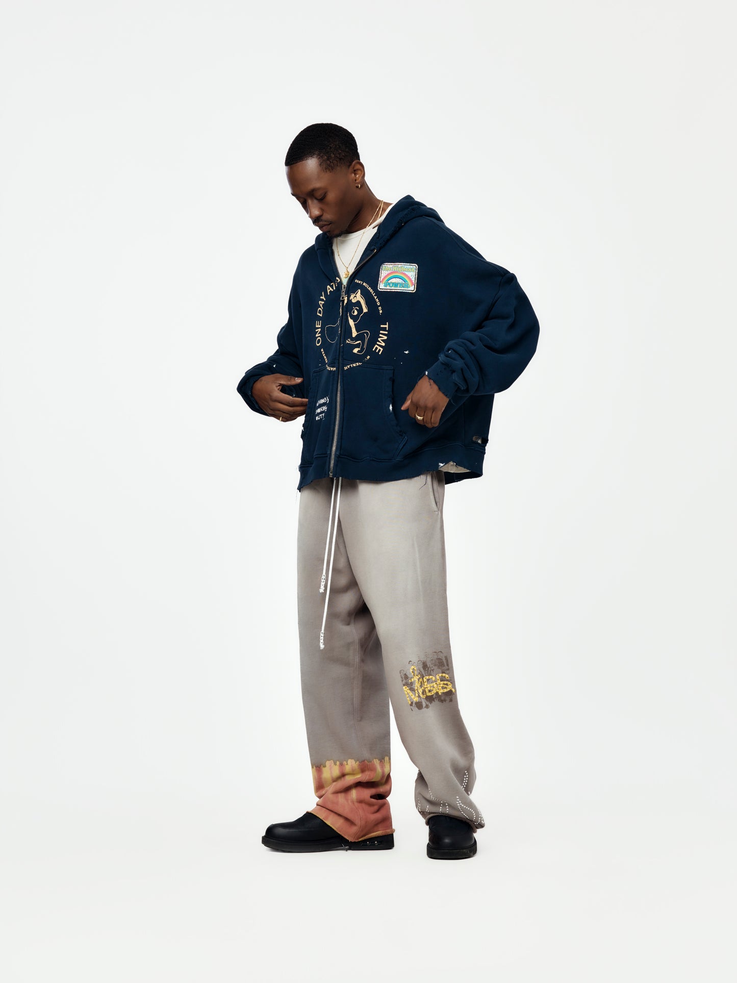 Treatment Center Zip Hooded Sweatshirt (Navy)