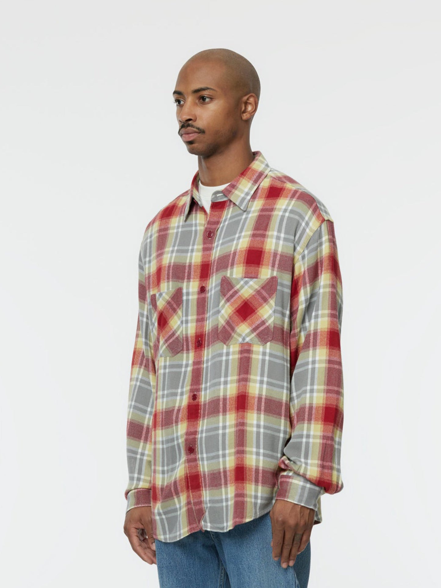 Checked BD Shirt (Grey/Red)