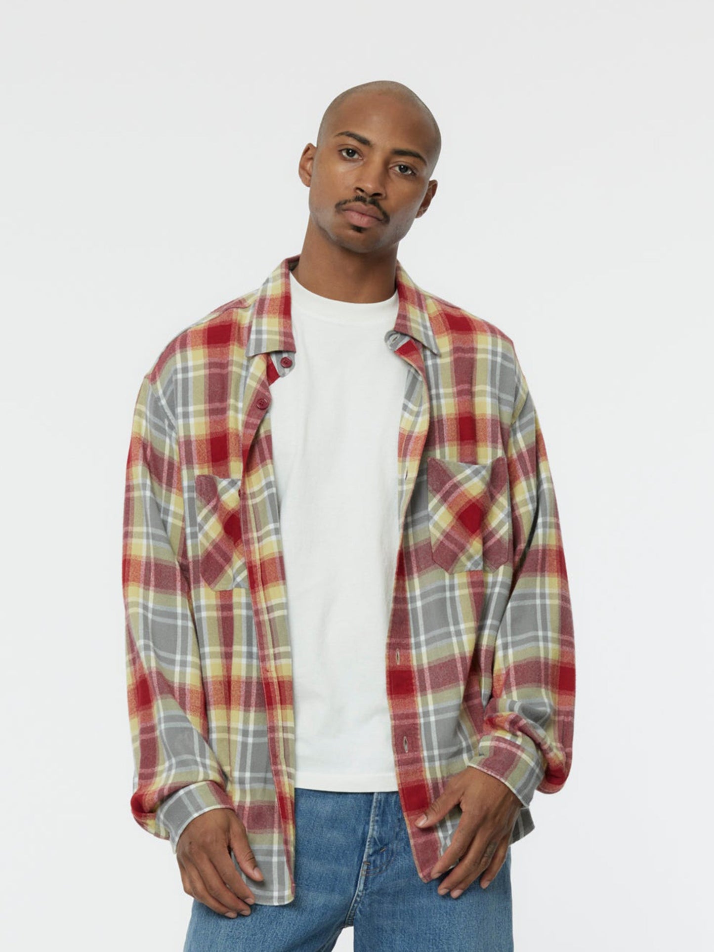 Checked BD Shirt (Grey/Red)