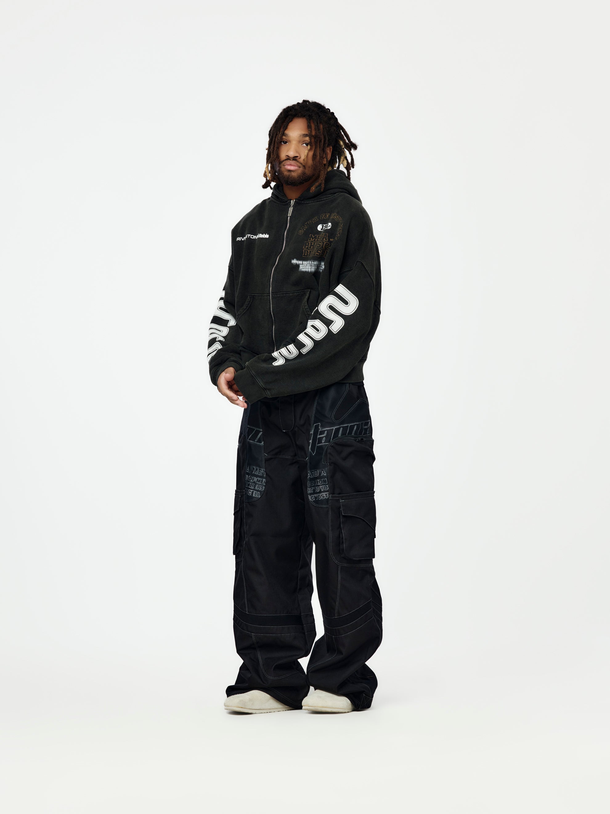 RRR123 SF Institute CVA Zip Hoodie (Black) - UNION LOS ANGELES