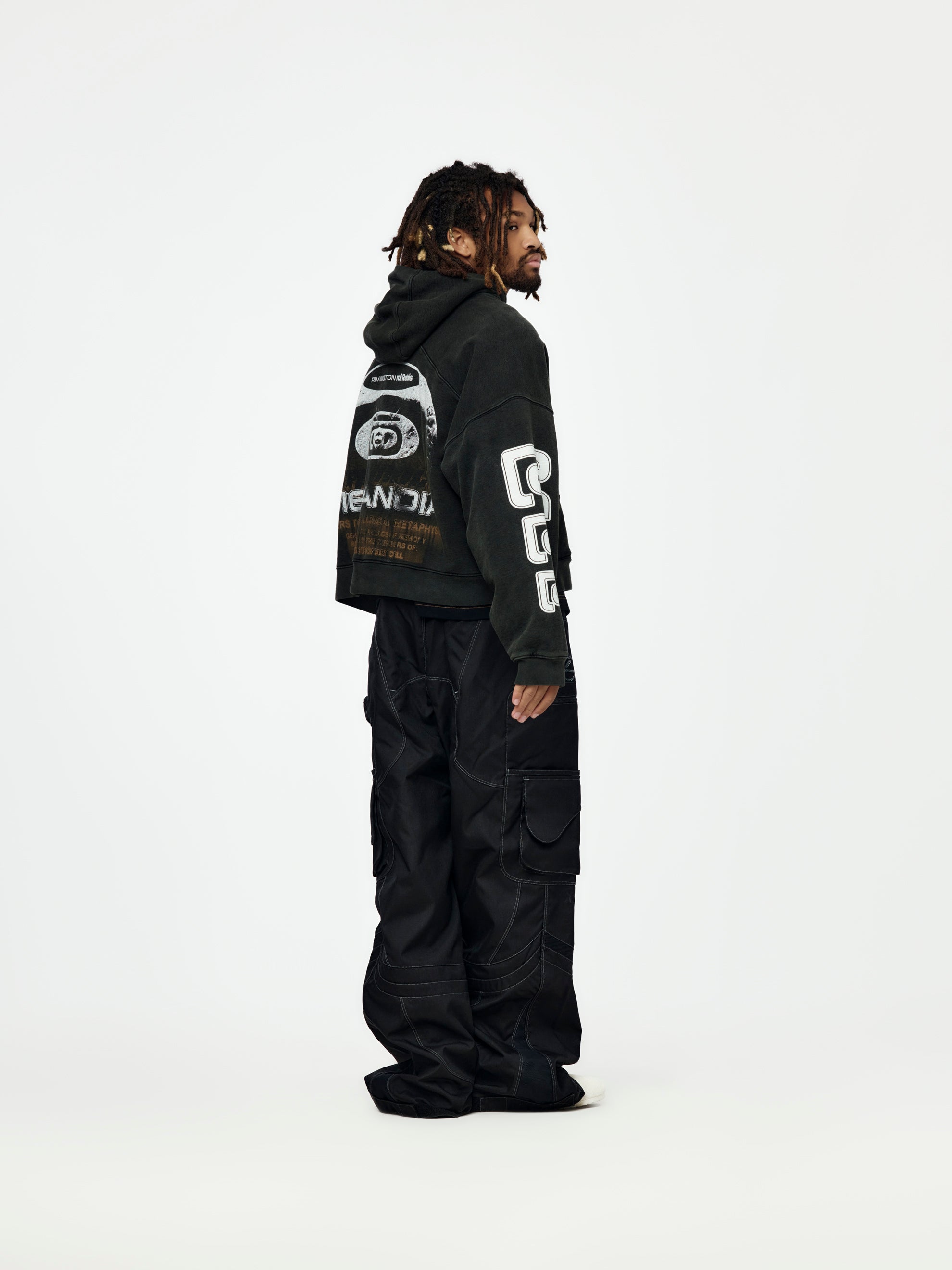 RRR123 SF Institute CVA Zip Hoodie (Black) - UNION LOS ANGELES