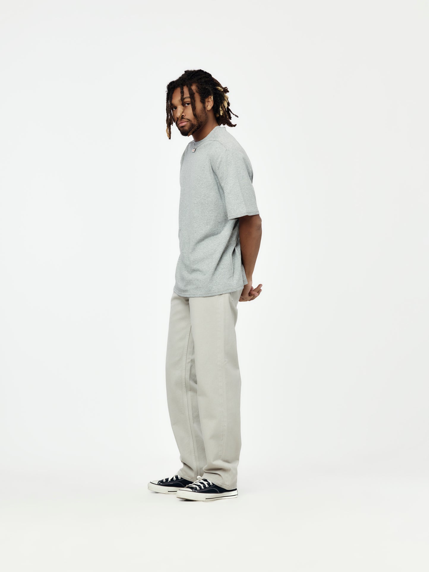 Reversed Tee (Heather Grey)