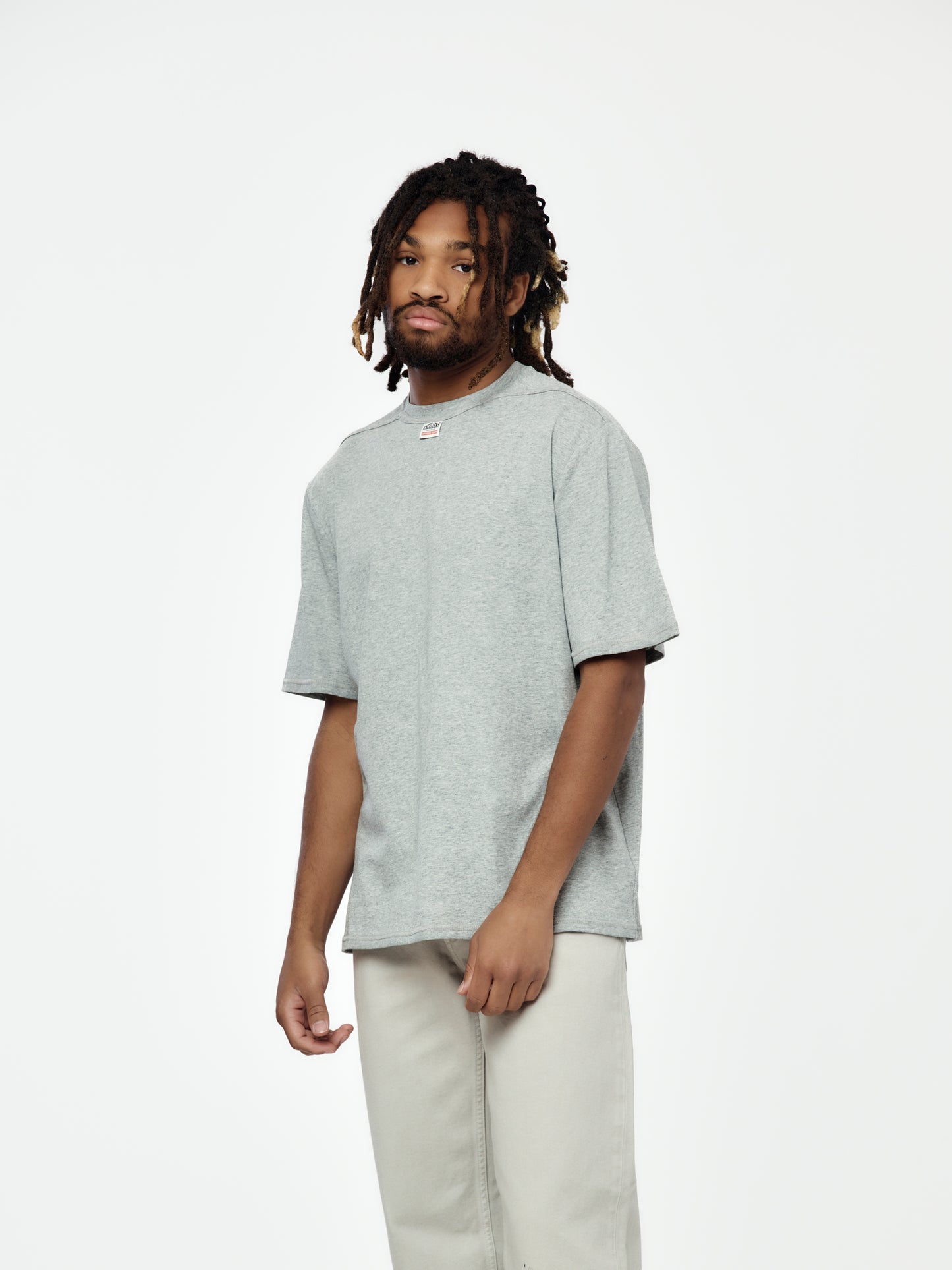 Reversed Tee (Heather Grey)