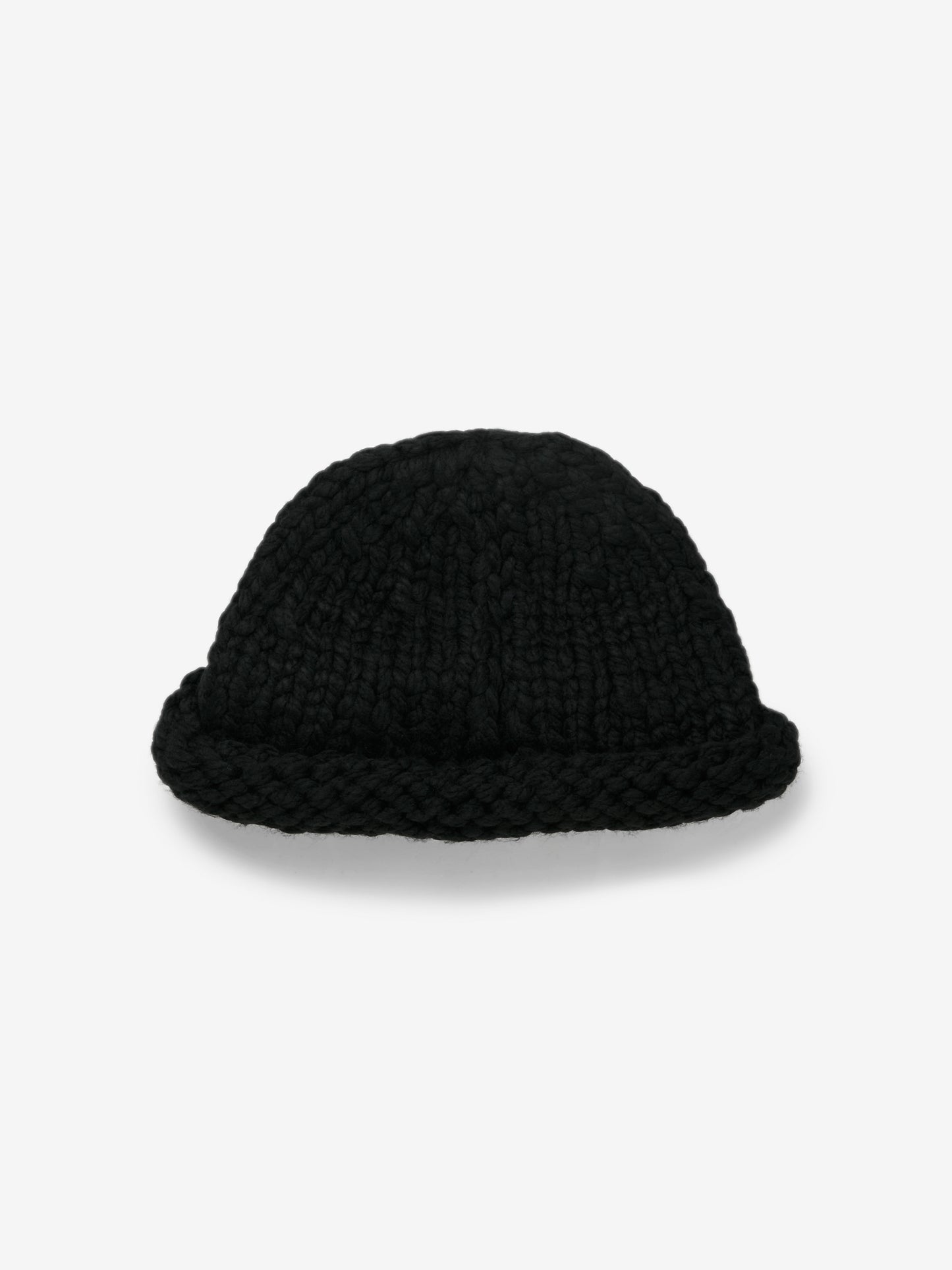 HAND KNITTED REBEL HAT (BLACK)