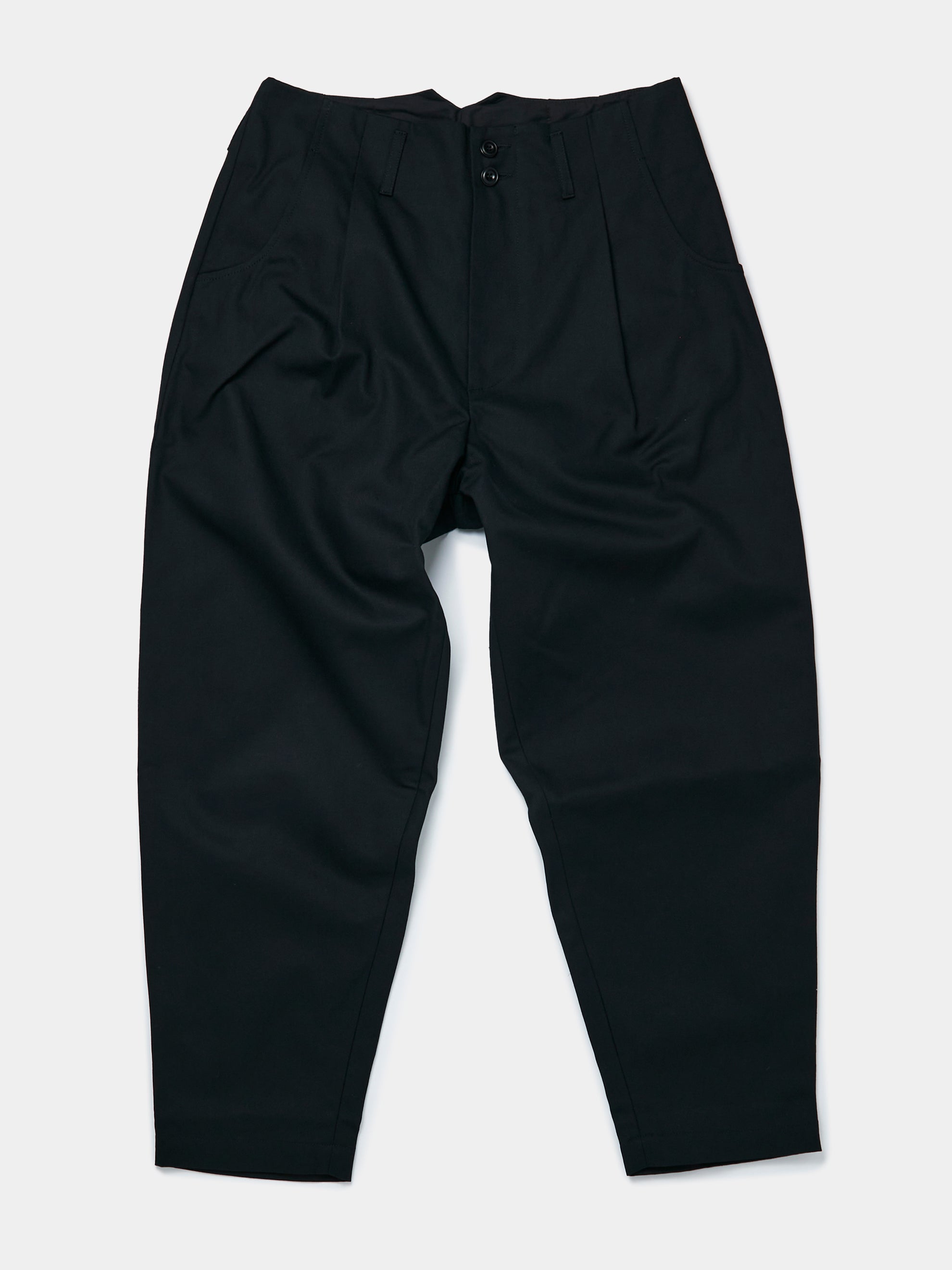 PLEATED TROUSER (Black)