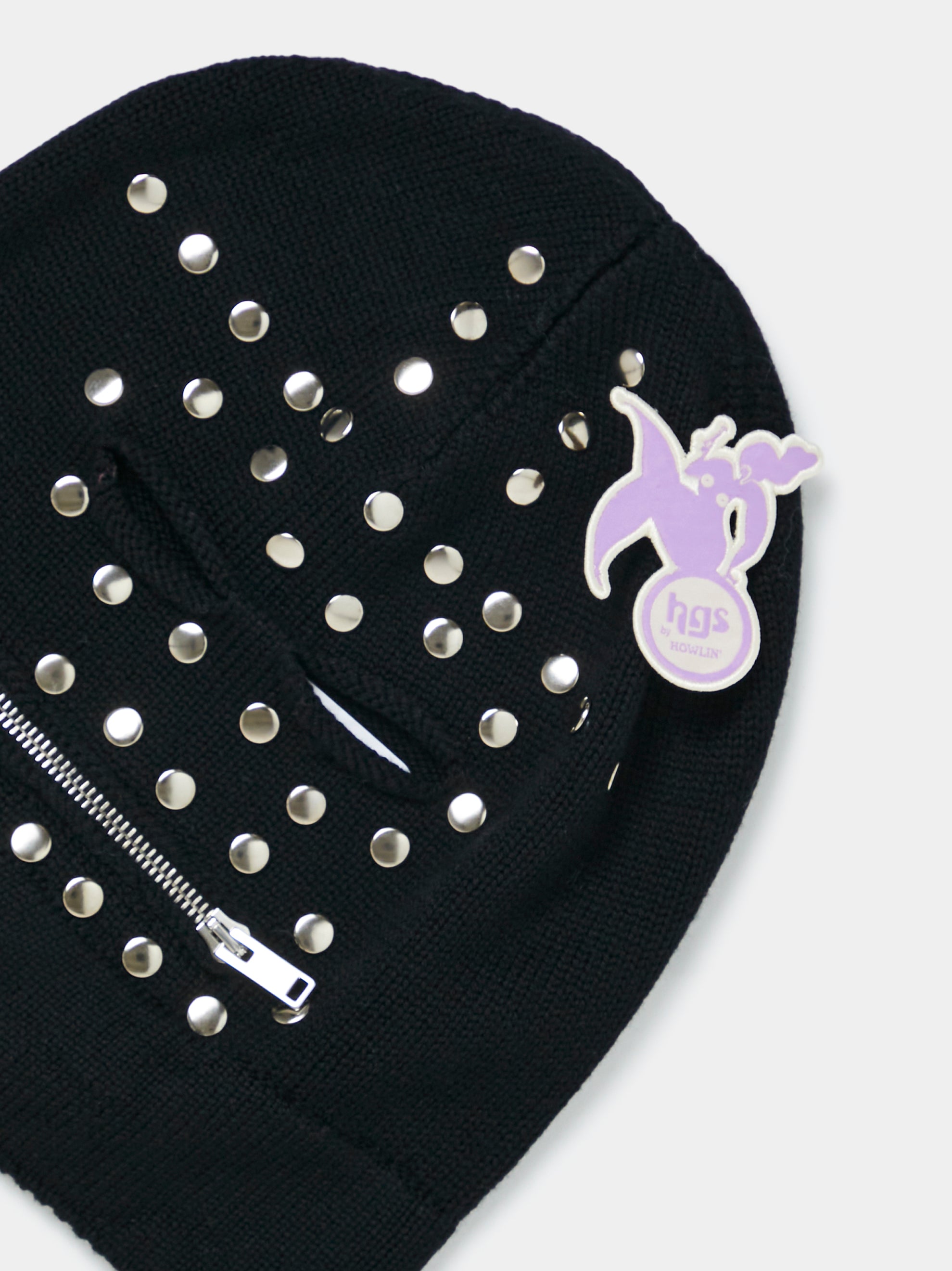 Studded Gimp Mask (Black)