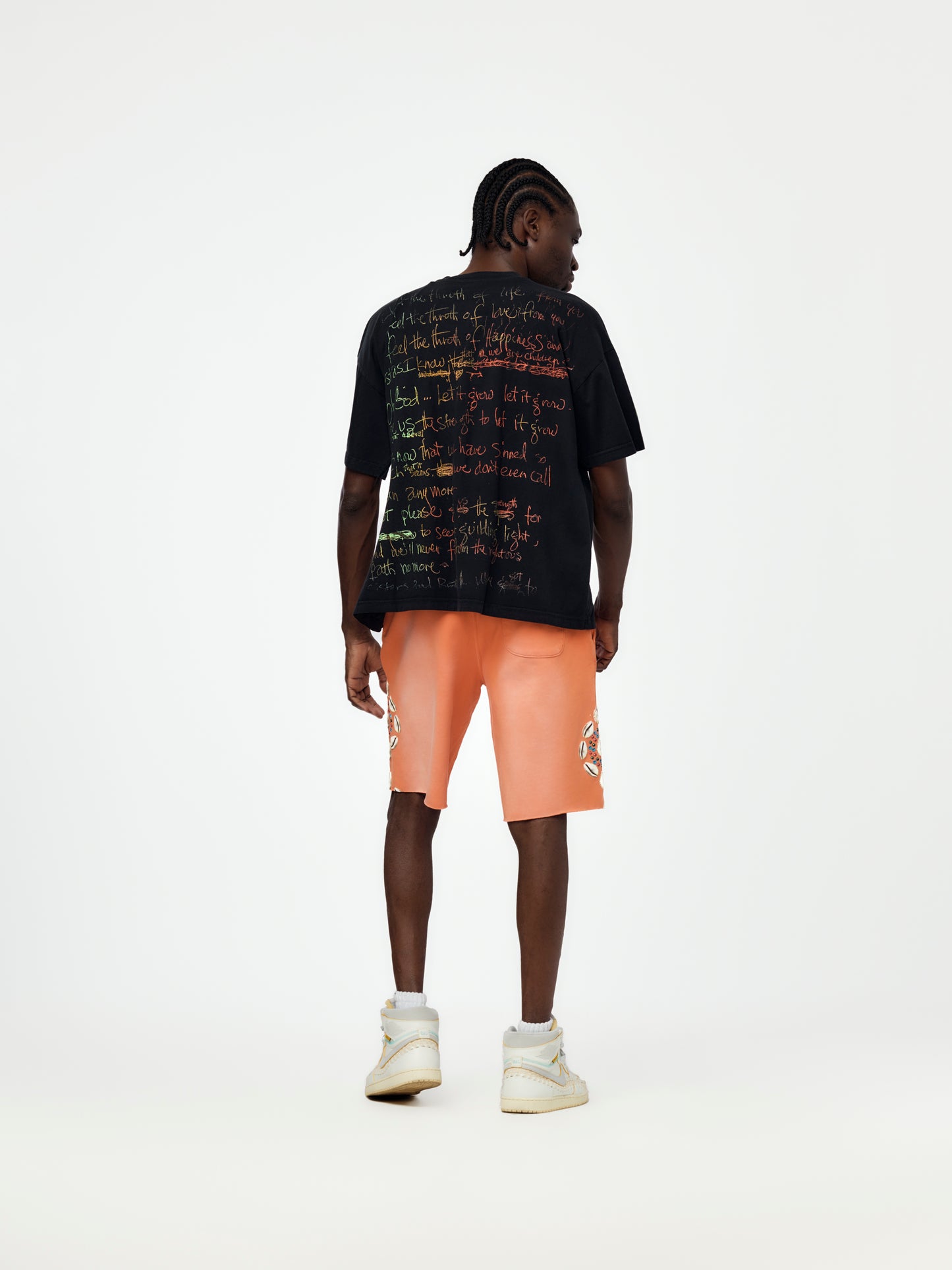 COWRIE SHELL SWEATSHORT (ORANGE)