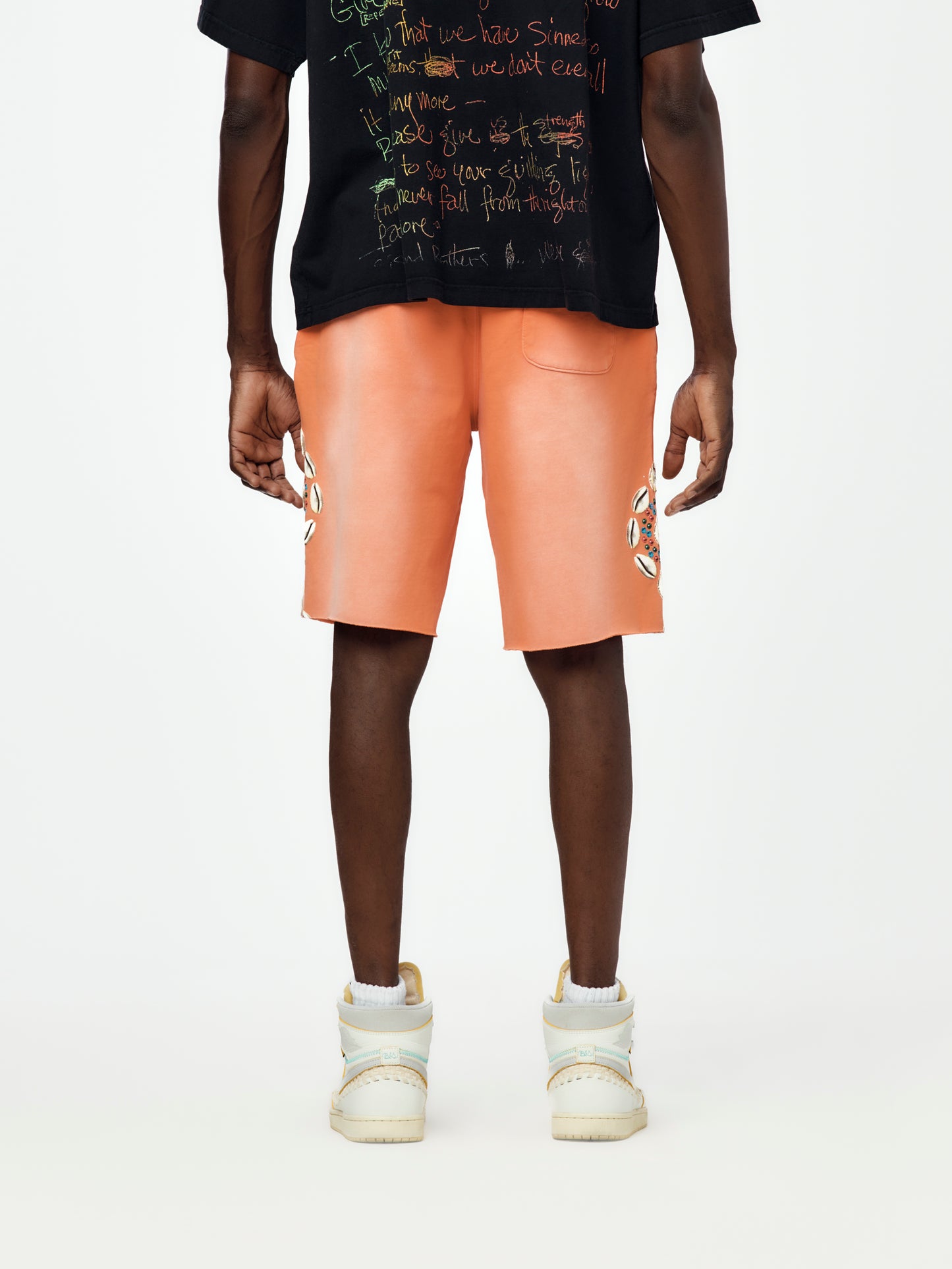 COWRIE SHELL SWEATSHORT (ORANGE)