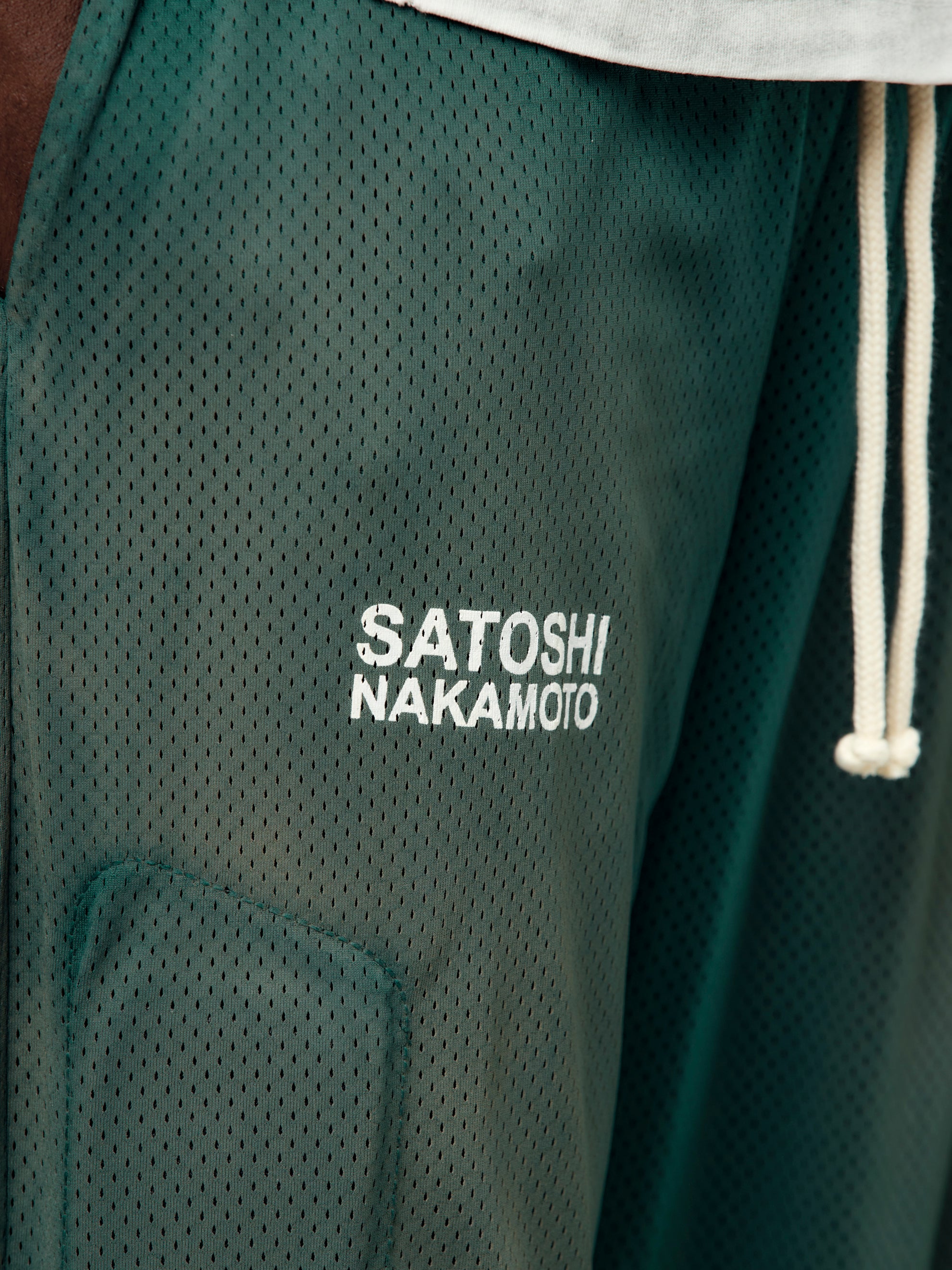Satoshi Nakamoto Mesh Moto Lounge Pant (Green) - UNION LOS ANGELES