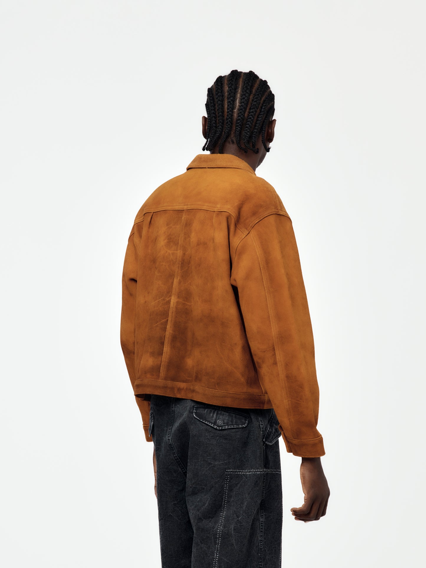 Vintage Suede Leather No.213 Jacket (Camel)