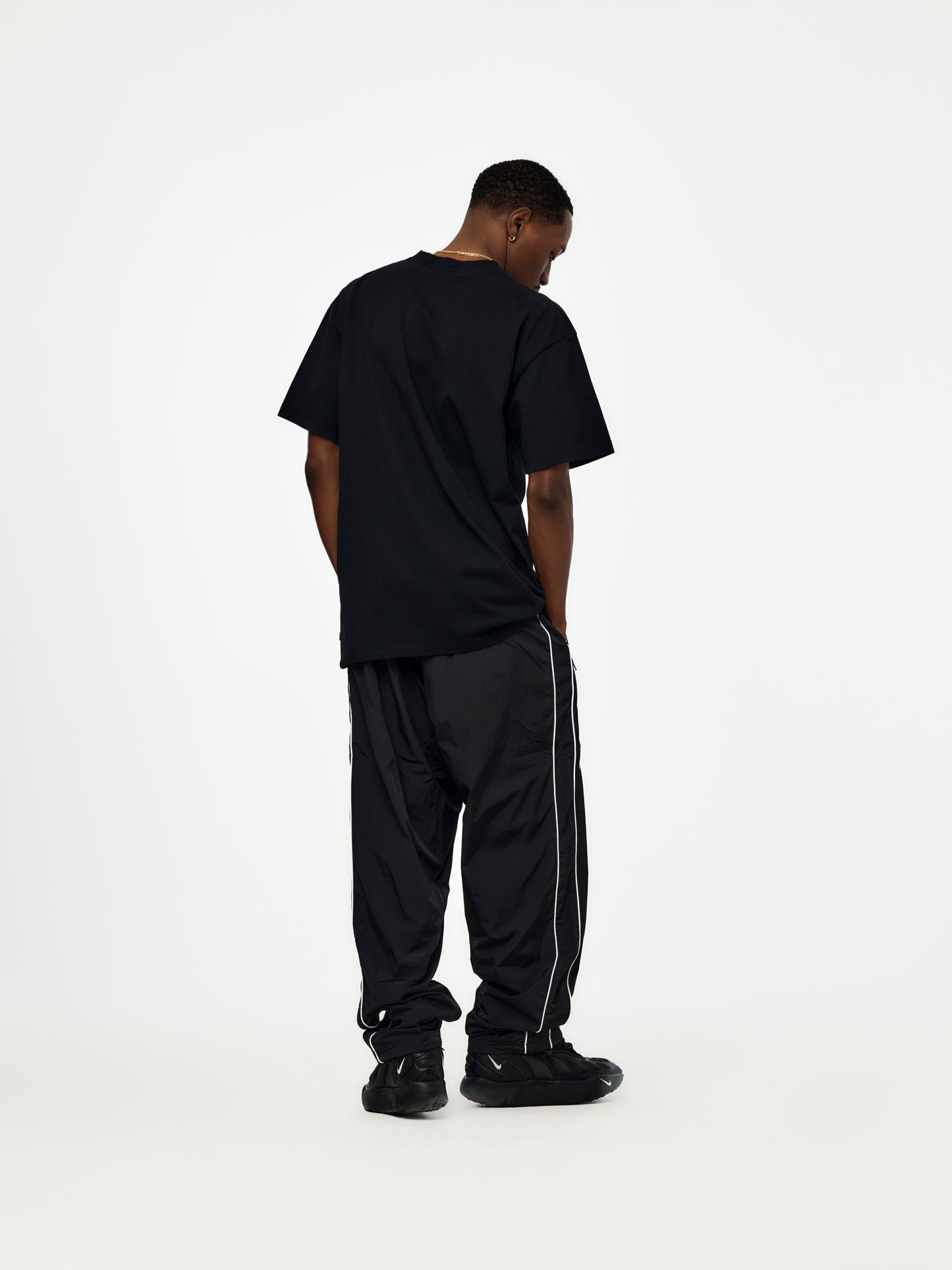 Patta Athletic Nylon Track Pants (Black)