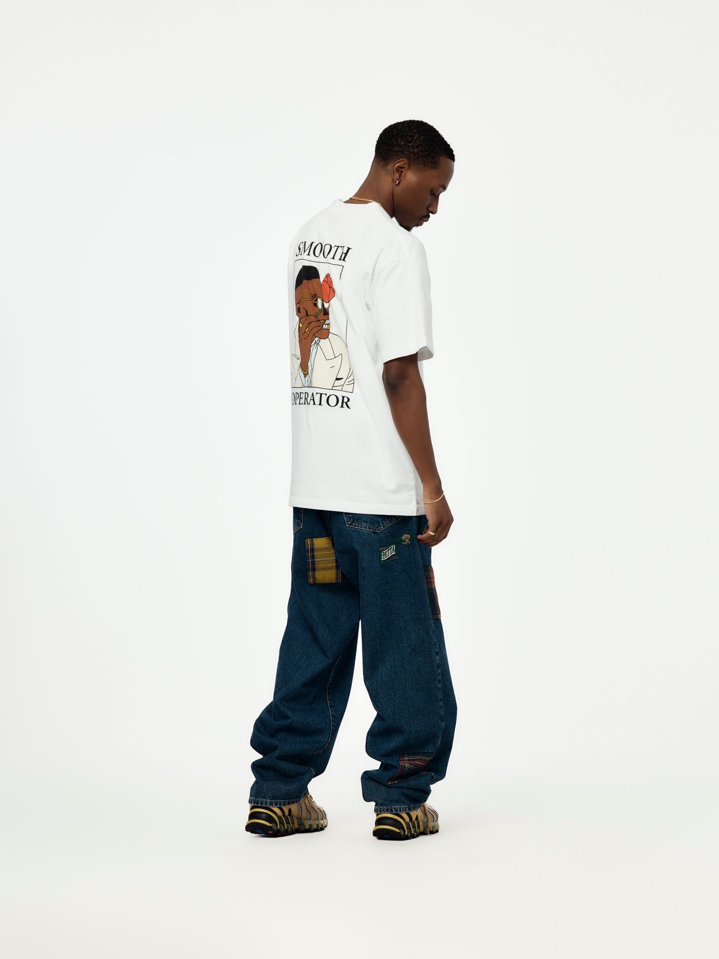 Patta Whole Lotta Labels Denim Pants (Light Blue Denim)