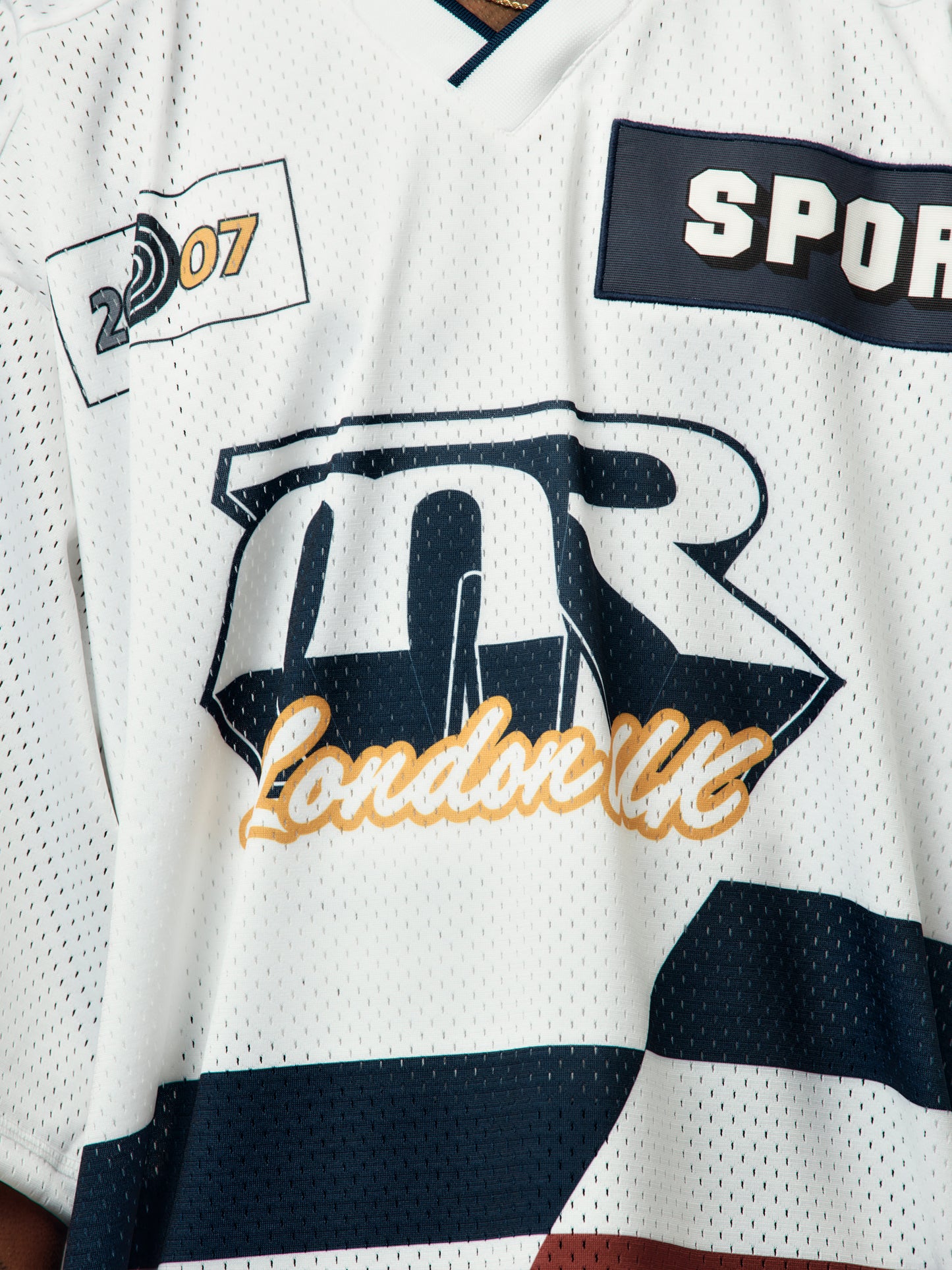 Oversized Hockey Top (White)