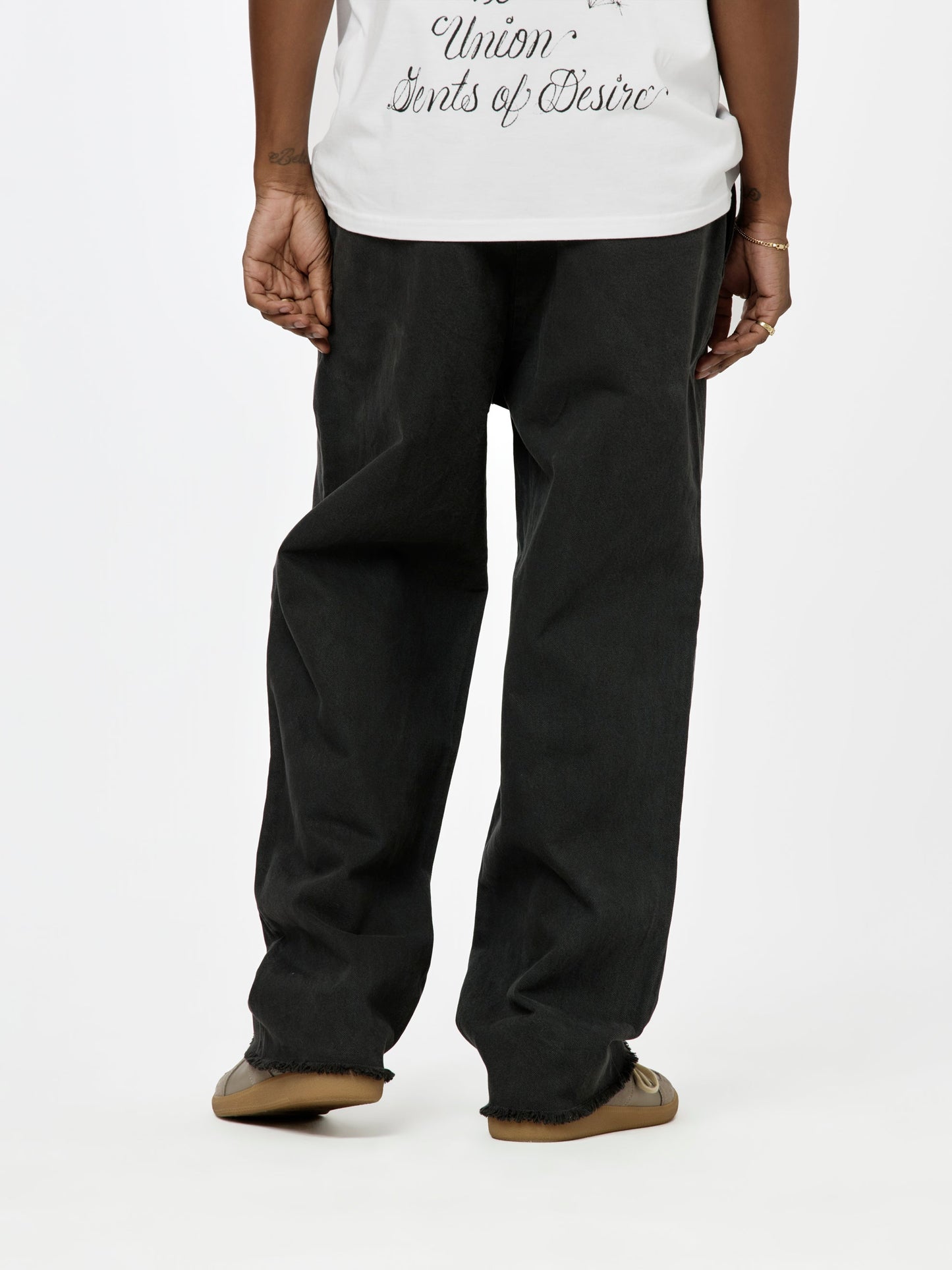 BXR + UNION CUT-OFF WORK PANTS (Black)