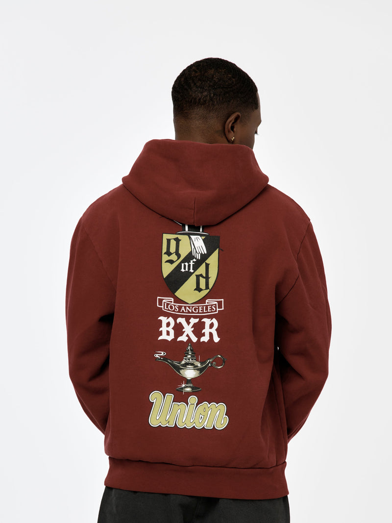 BXR + UNION GENTS OF DESIRE SEAL HOODIE (Burgundy)