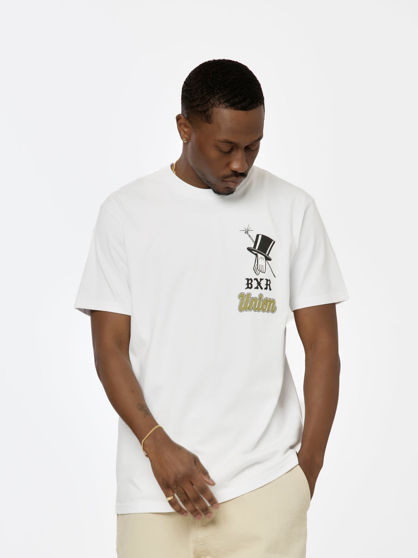 BXR + UNION GENTS OF DESIRE SEAL TEE (White)