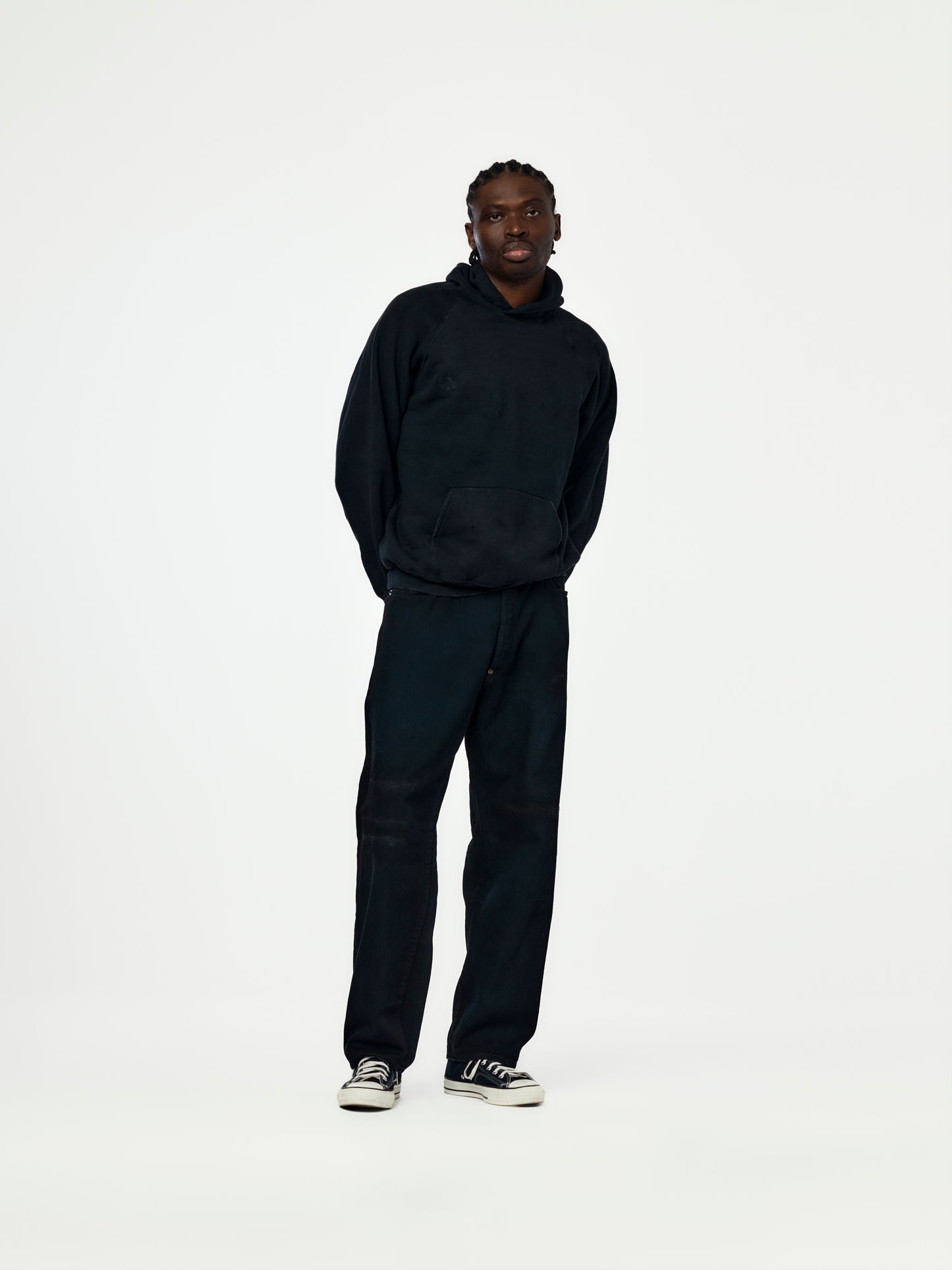 A.PRESSE x Union No.22 Wide Denim Pants (Black)