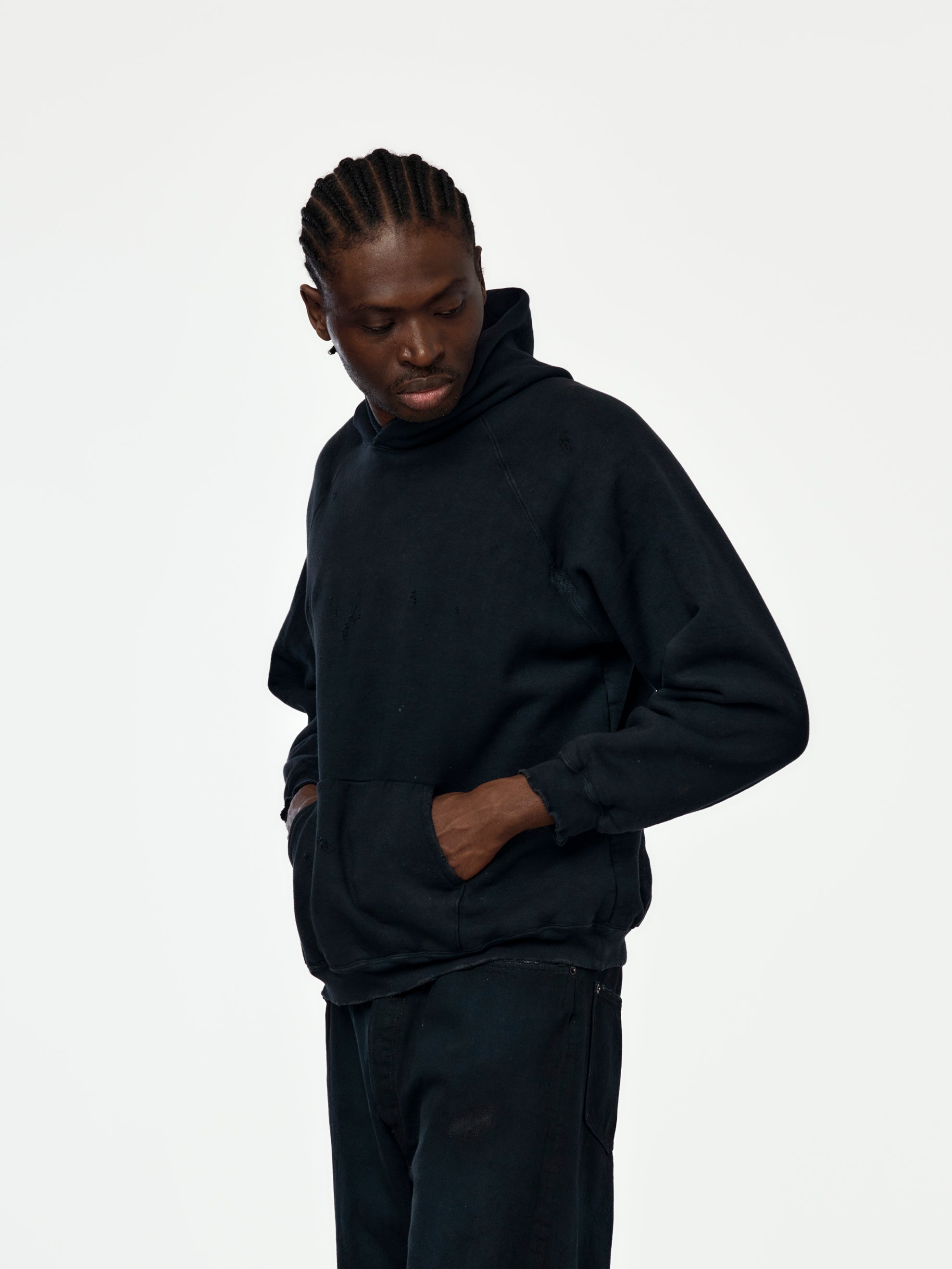 A.PRESSE A.PRESSE x Union Vintage Sweat Hoodie (Black) - UNION LOS
