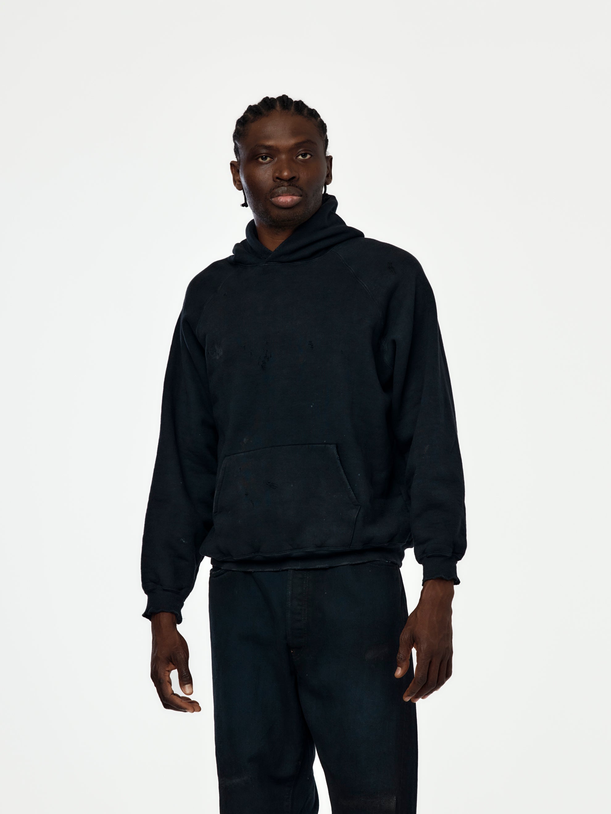 A.PRESSE A.PRESSE x Union Vintage Sweat Hoodie (Black) - UNION LOS