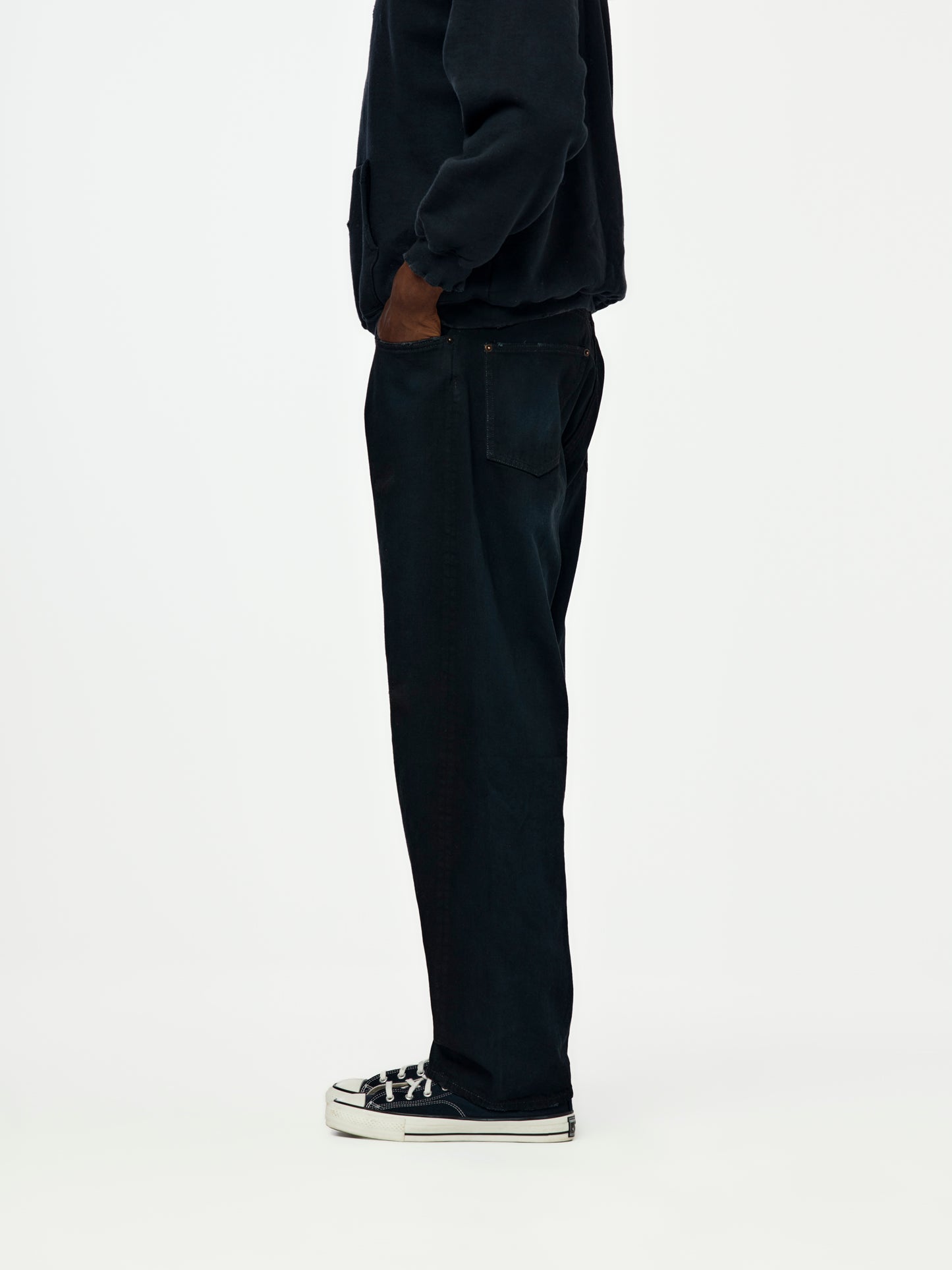 A.PRESSE x Union No.22 Wide Denim Pants (Black)